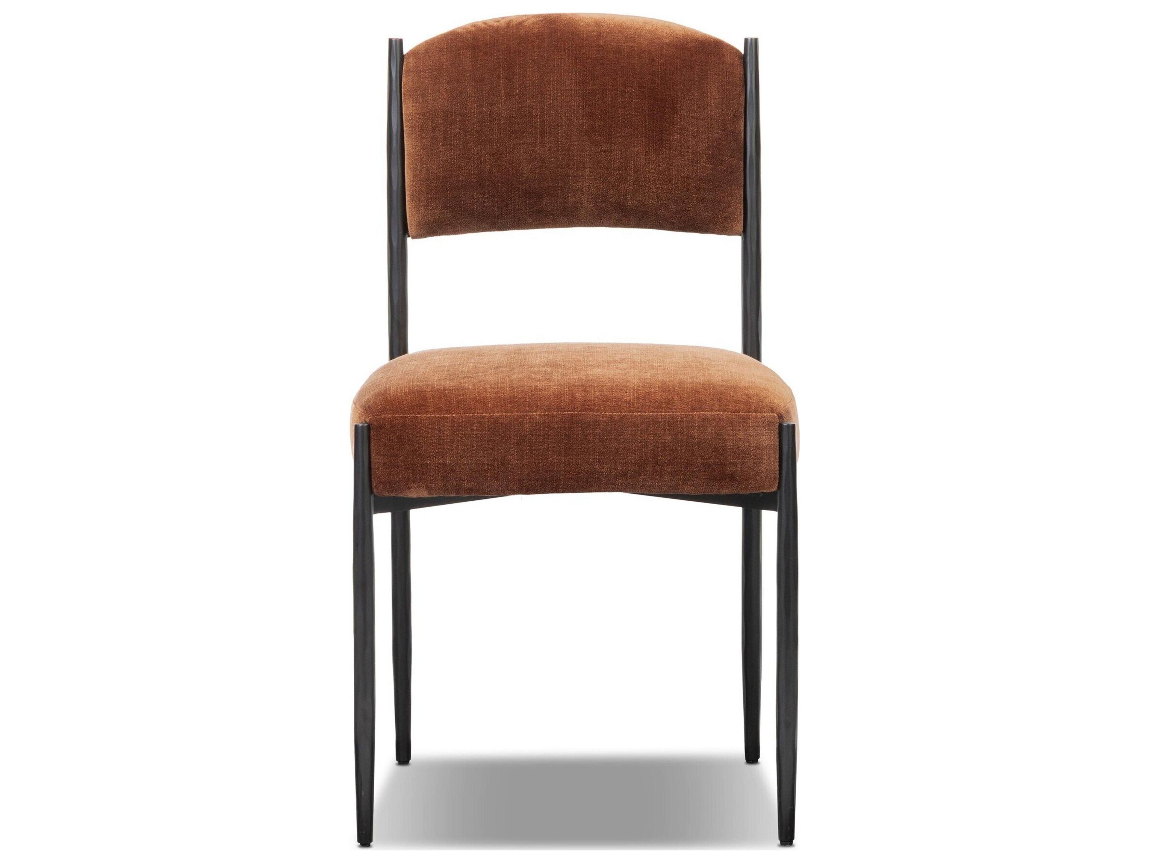 Four Hands Bolton Black Upholstered Armless Dining Chair