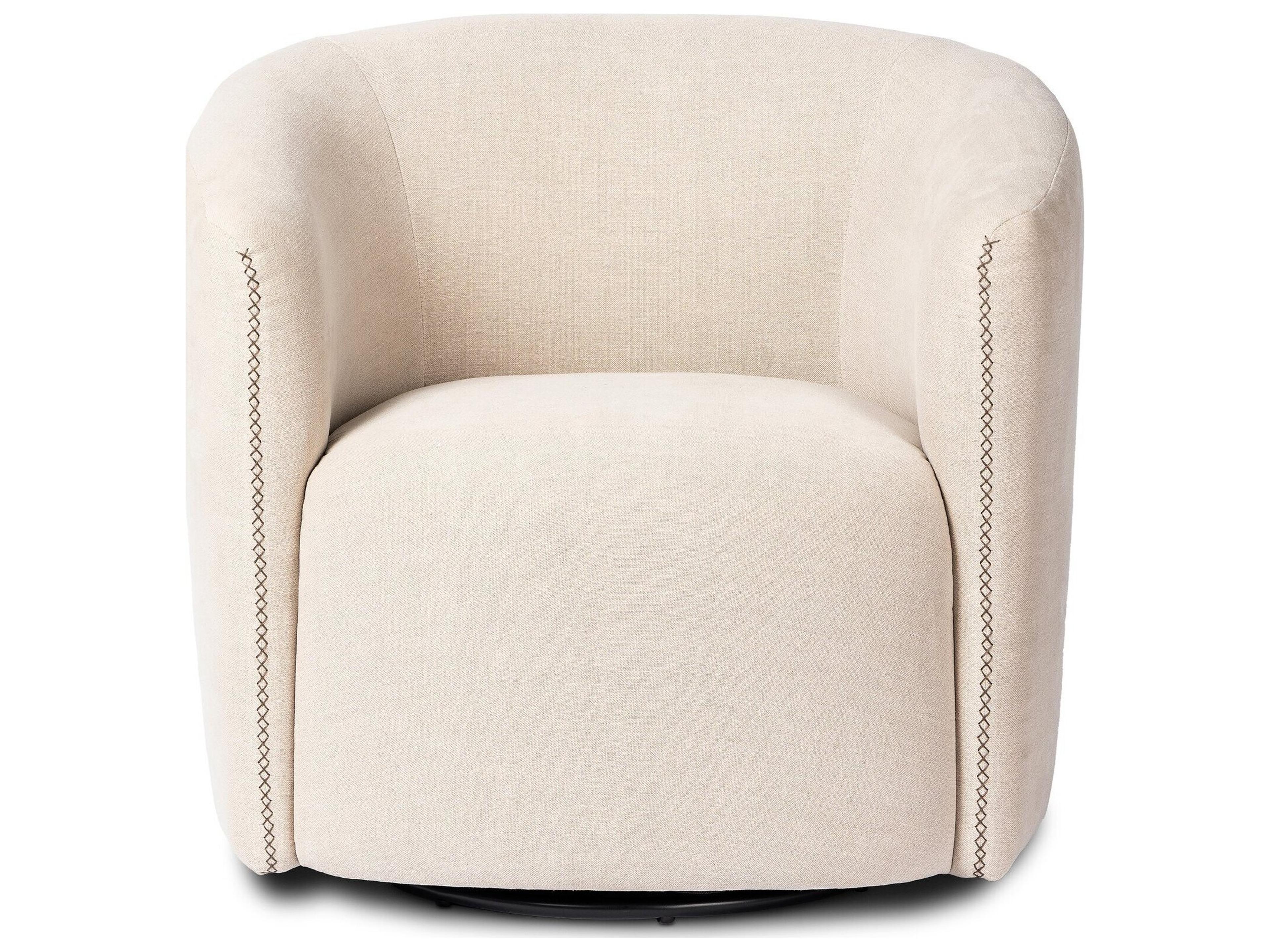 Four Hands Ackerman Swivel Broadway Dune Accent Chair