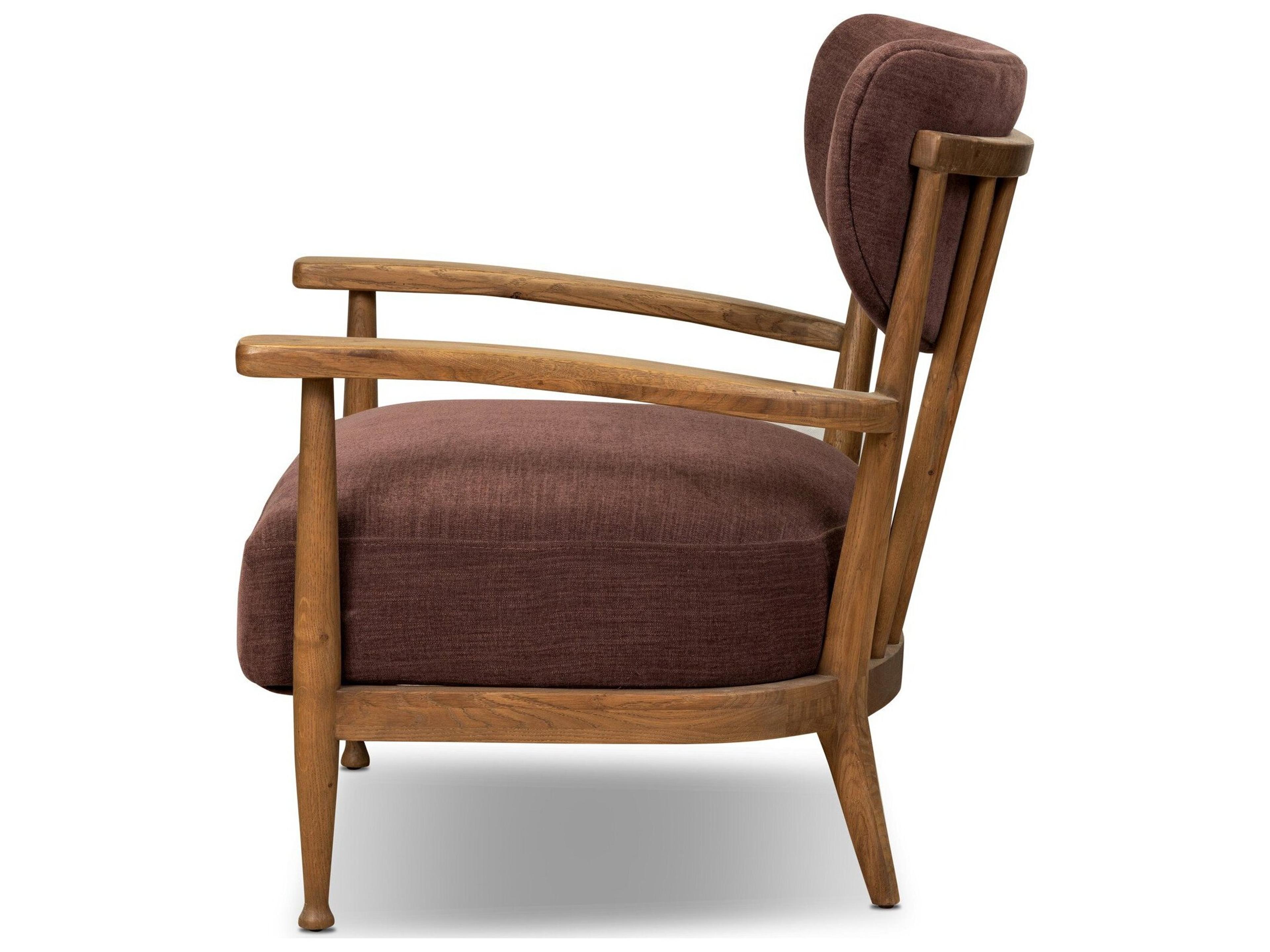 Four Hands Berman Laughlin Plum Accent Chair