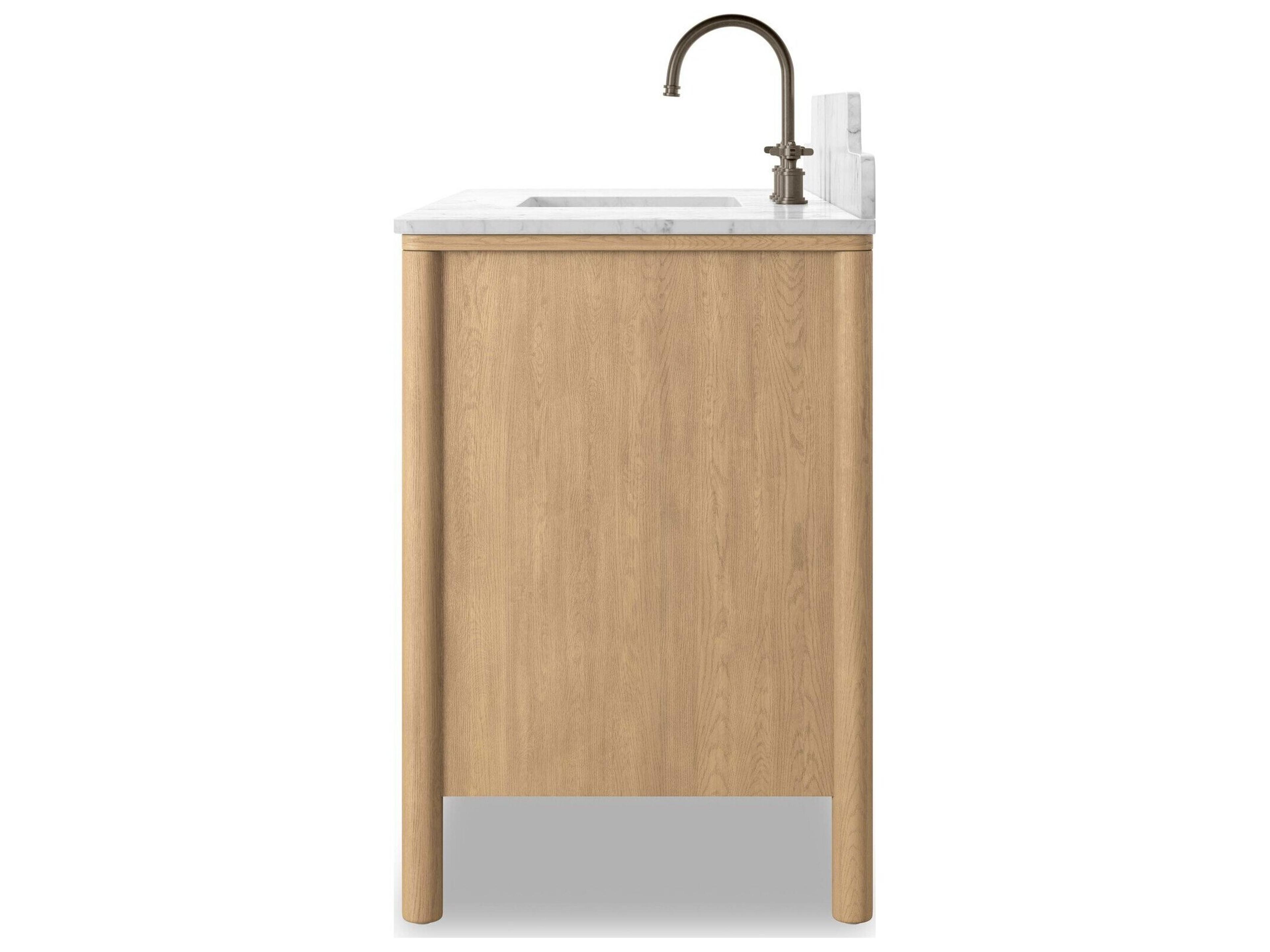Four Hands Blaire Satin Light Wash Oak Veneer Vanity