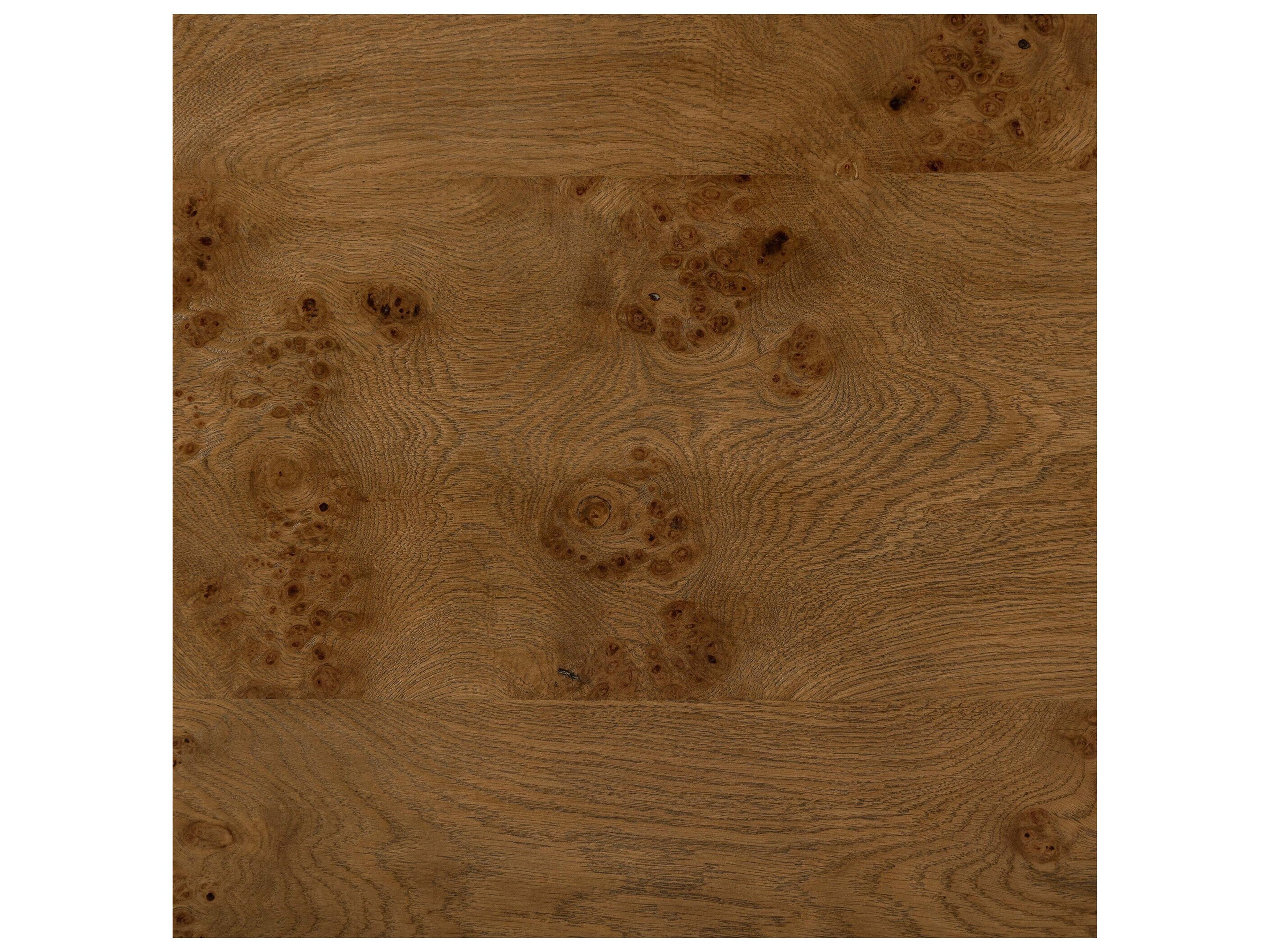 Four Hands Collins Rye Burl Oak Veneer Brown Wood Writing Desk