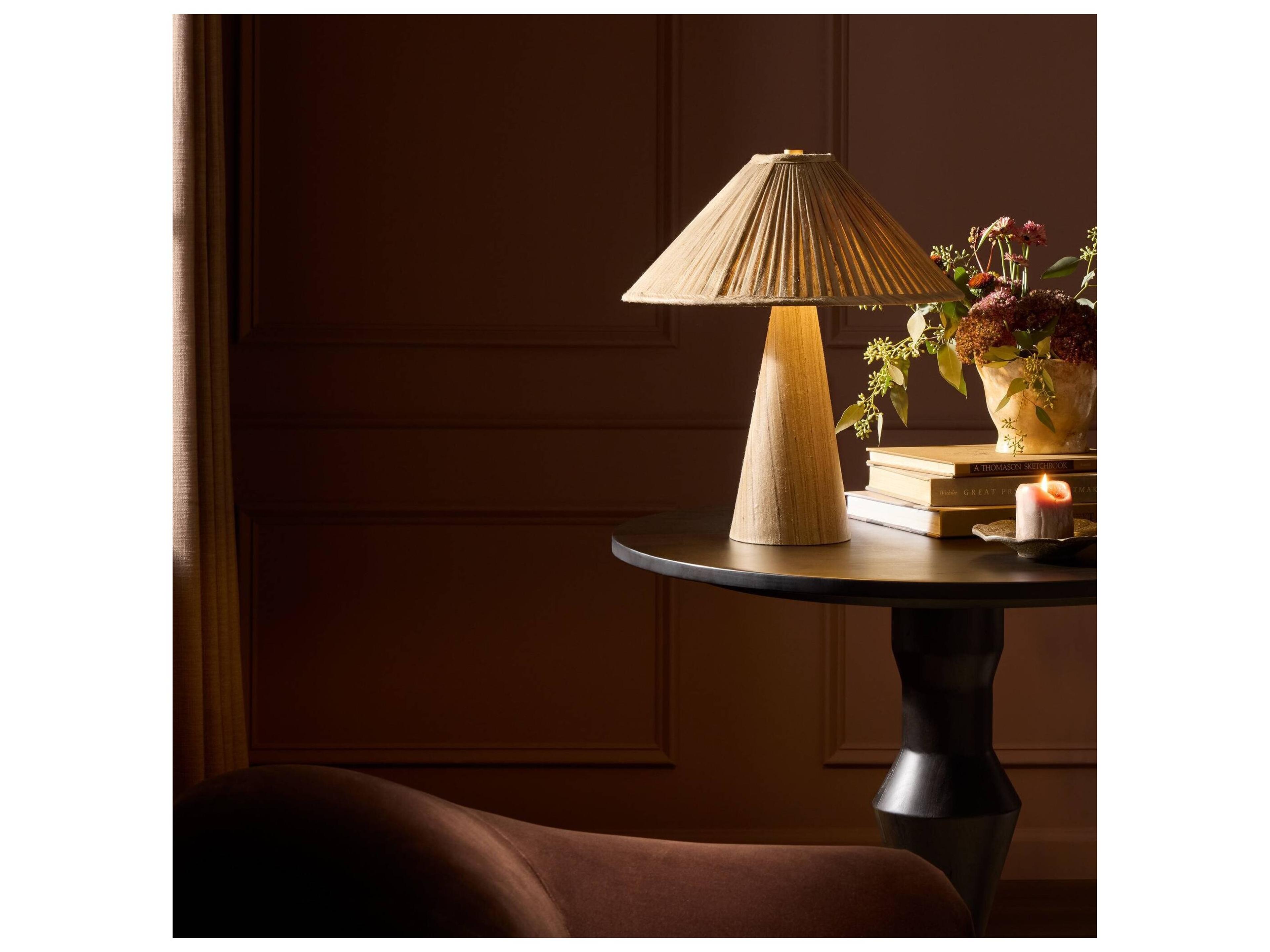 Four Hands Hutton Antique Brass Traditional Table Lamp