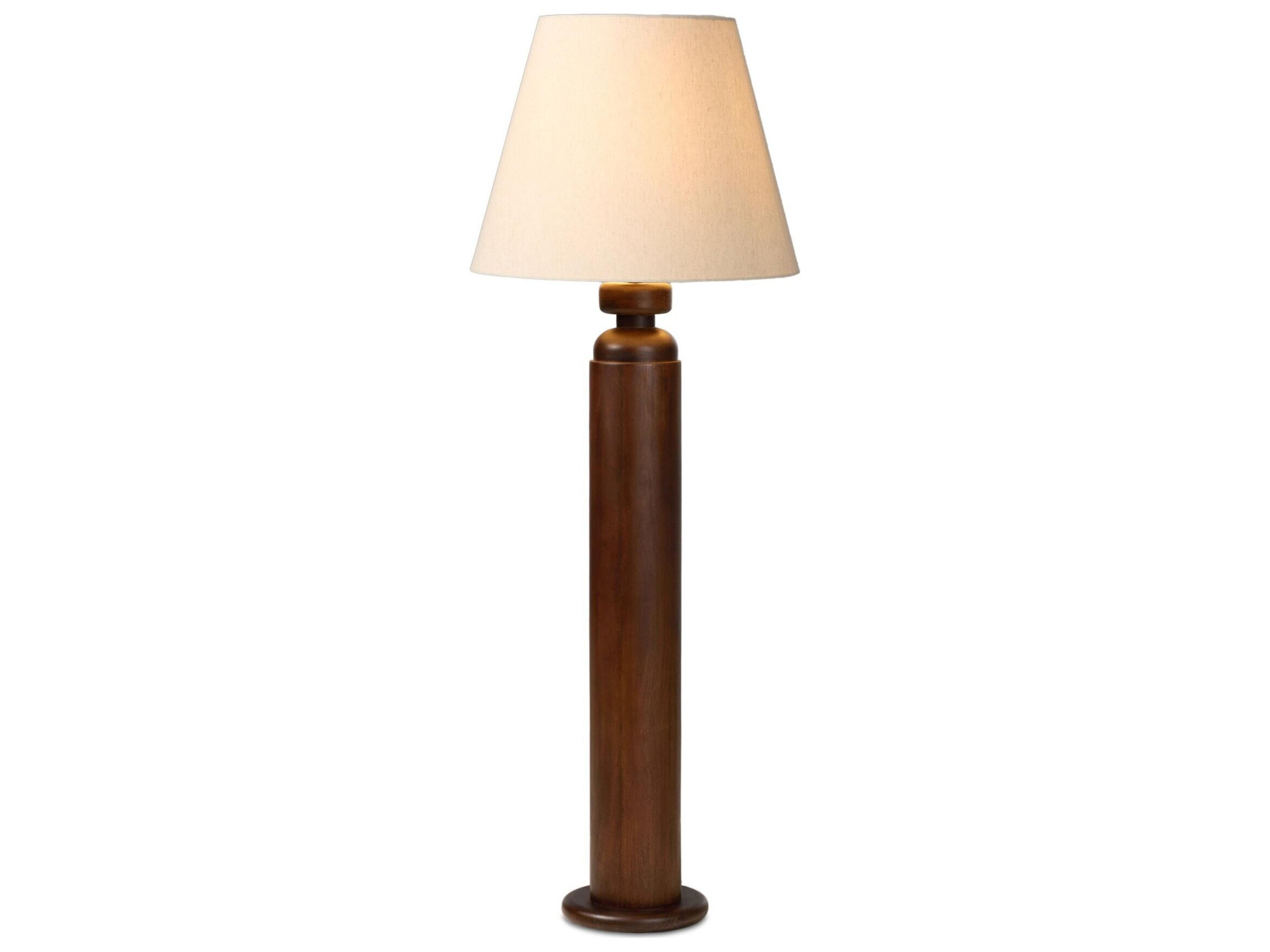 Hutton Russet Mango Brown Traditional Floor Lamp