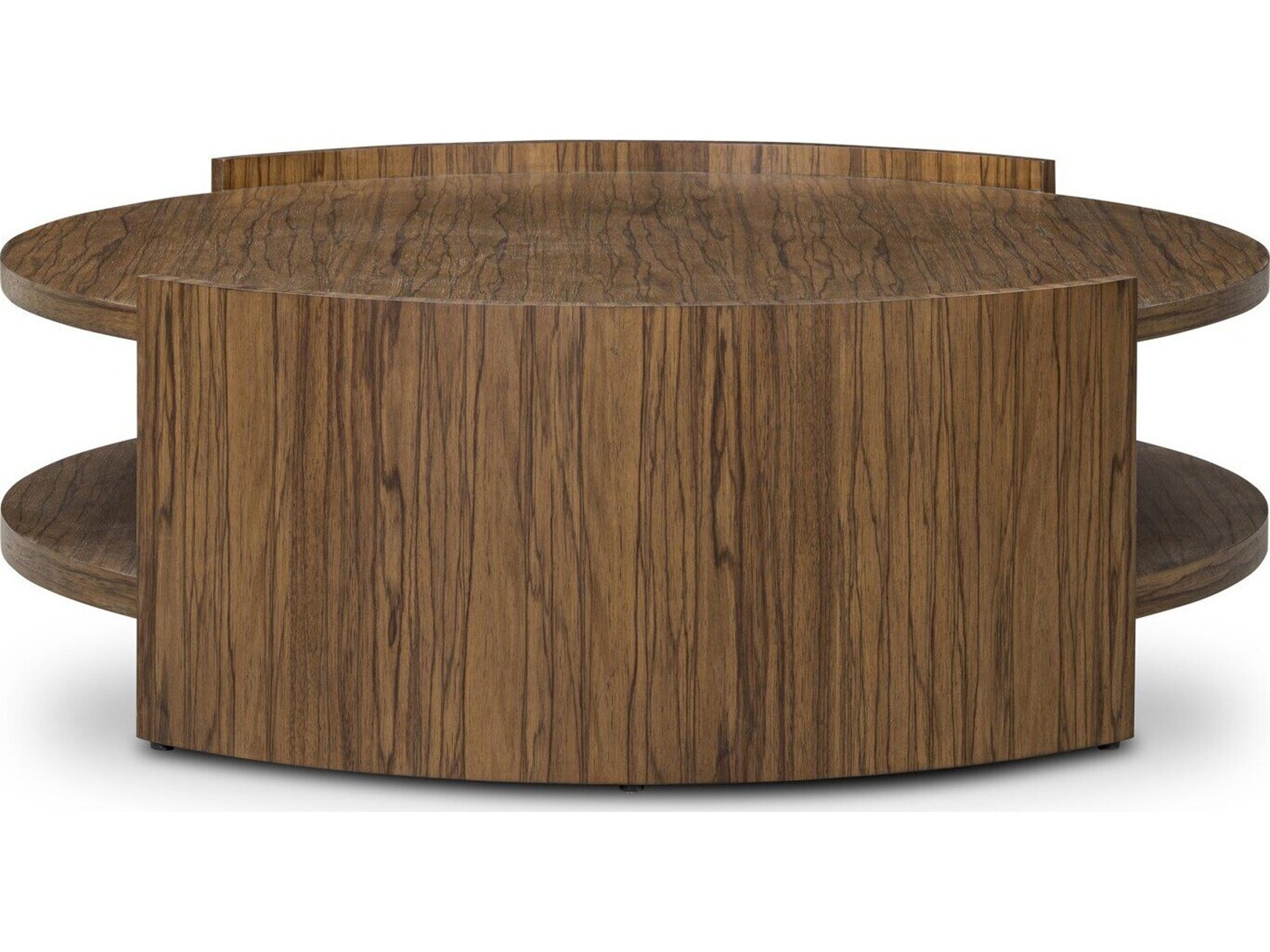 Four Hands Albert Round Wood Coffee Table