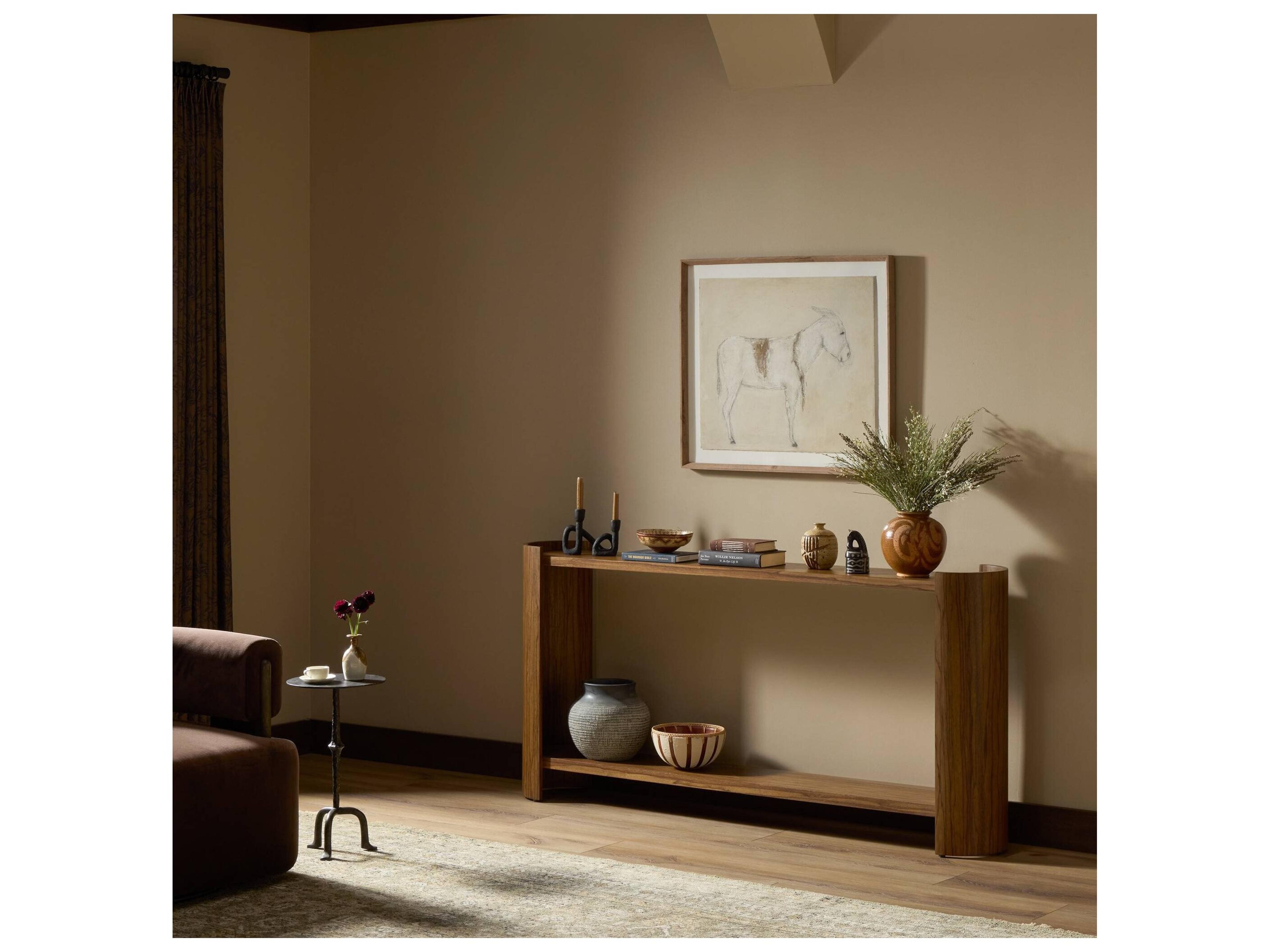 Four Hands Albert Rectangular Wood Console Table