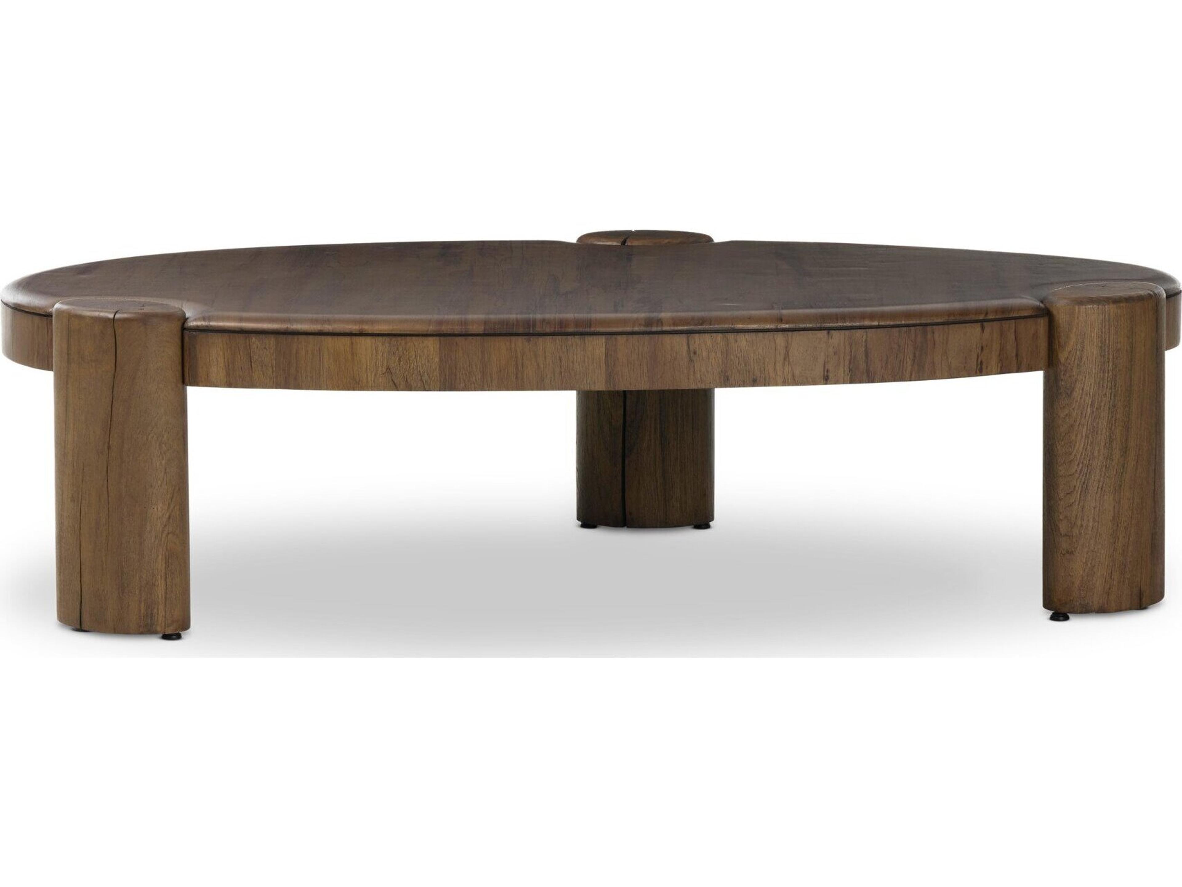 Four Hands Wesson Oval Wood Coffee Table
