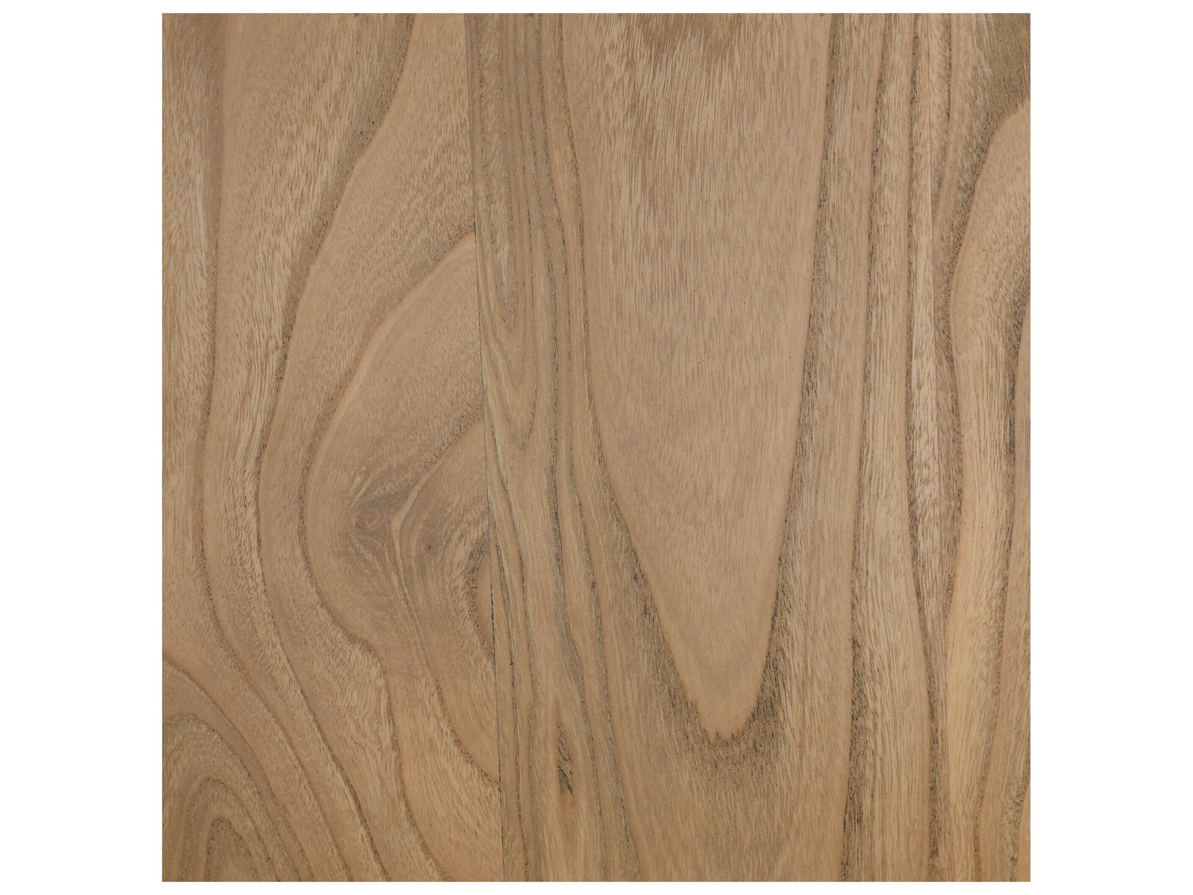 Four Hands Madura Sungkai Wood Natural Upholstered Armless Dining Chair