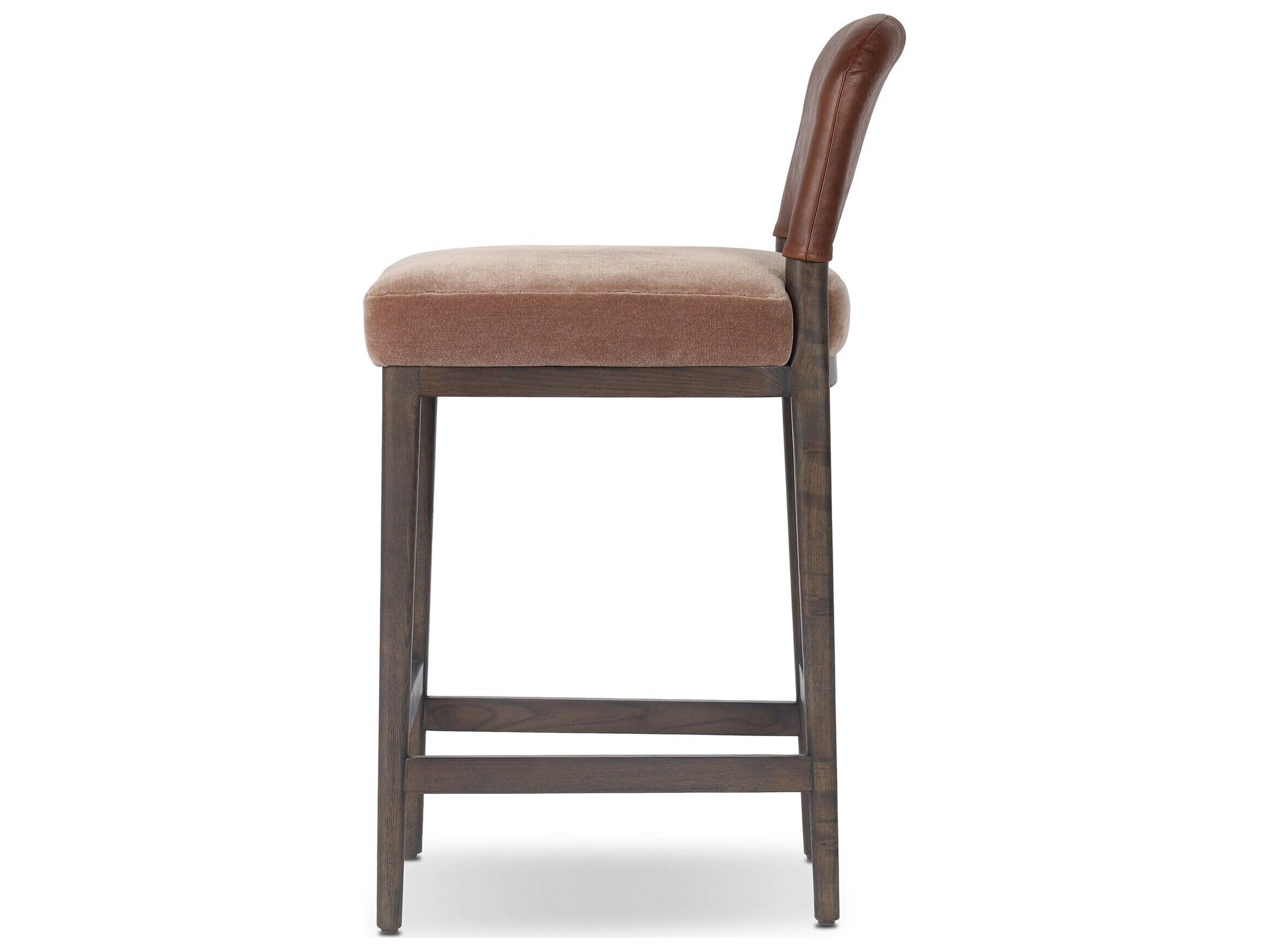 Four Hands Houghton Upholstered Ash Wood Counter Stool