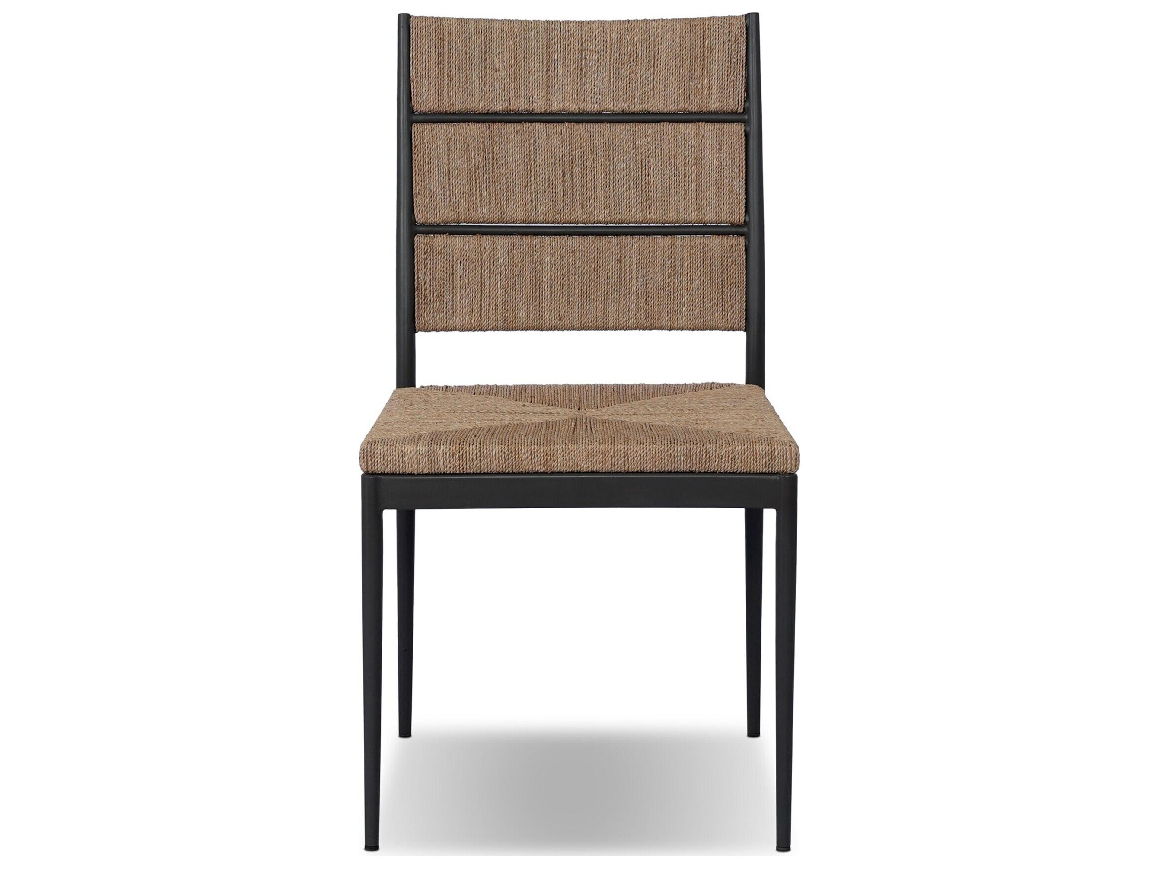 Four Hands Madura Dark Gunmetal Armless Dining Chair