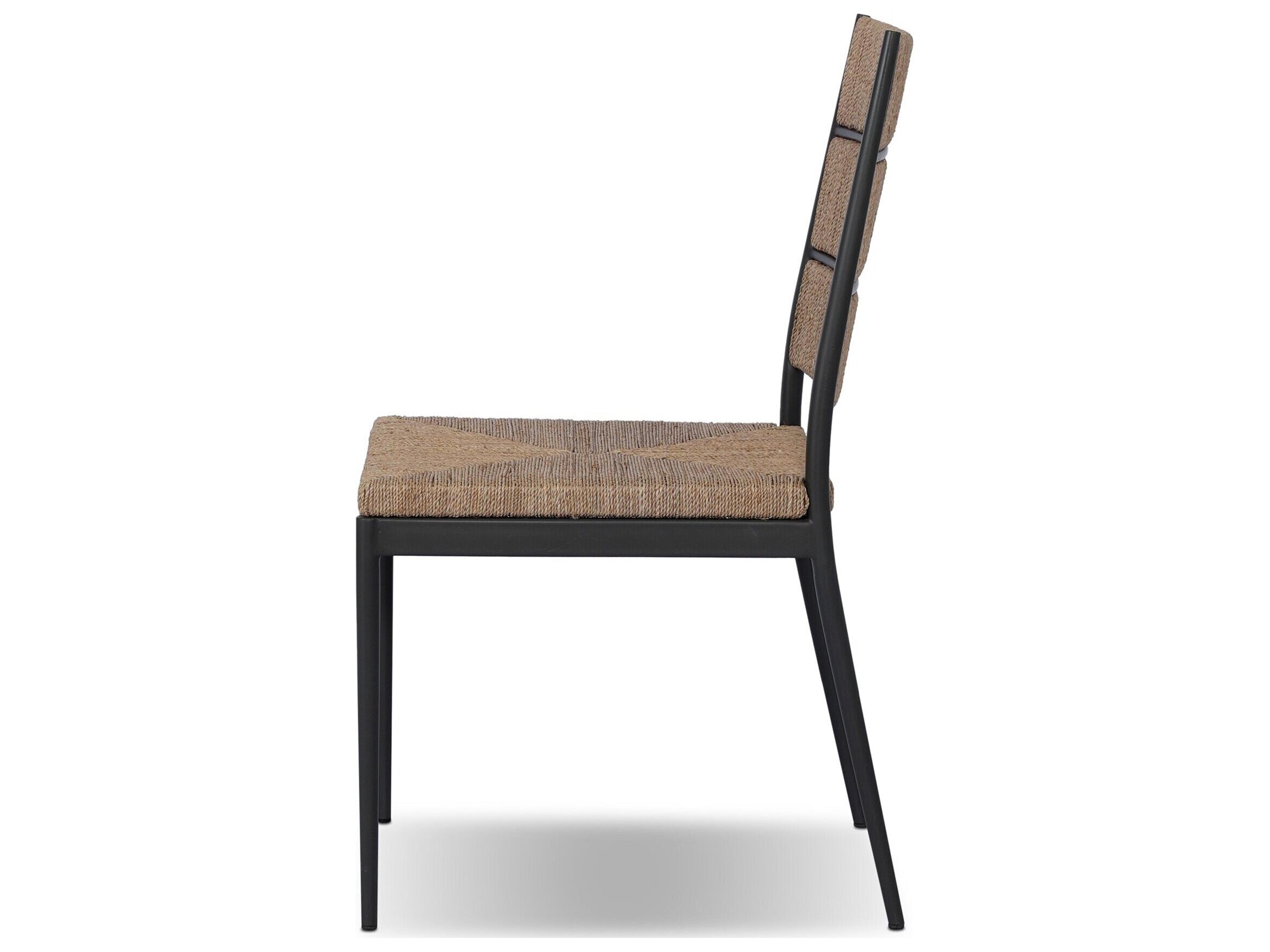 Four Hands Madura Dark Gunmetal Armless Dining Chair