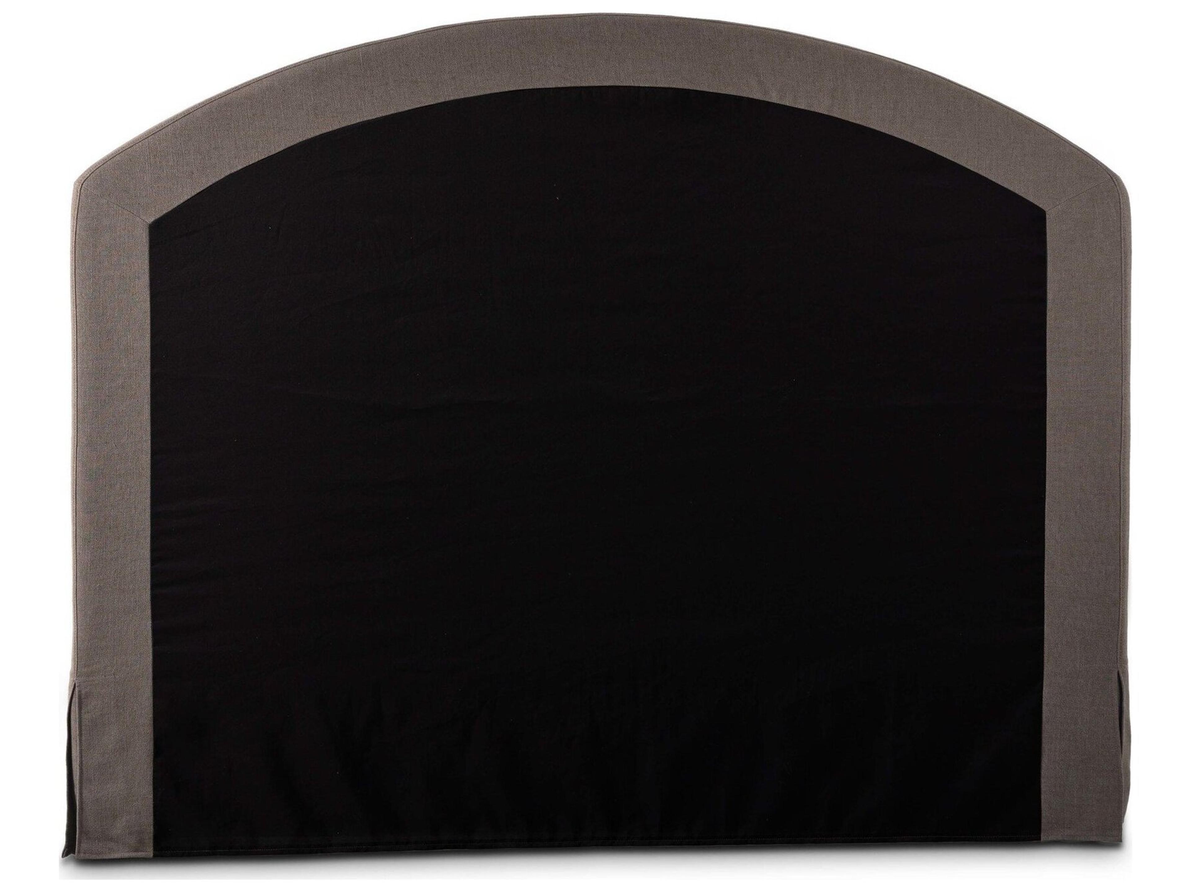 Four Hands Kensington Brown Parrawood Upholstered King Platform Bed