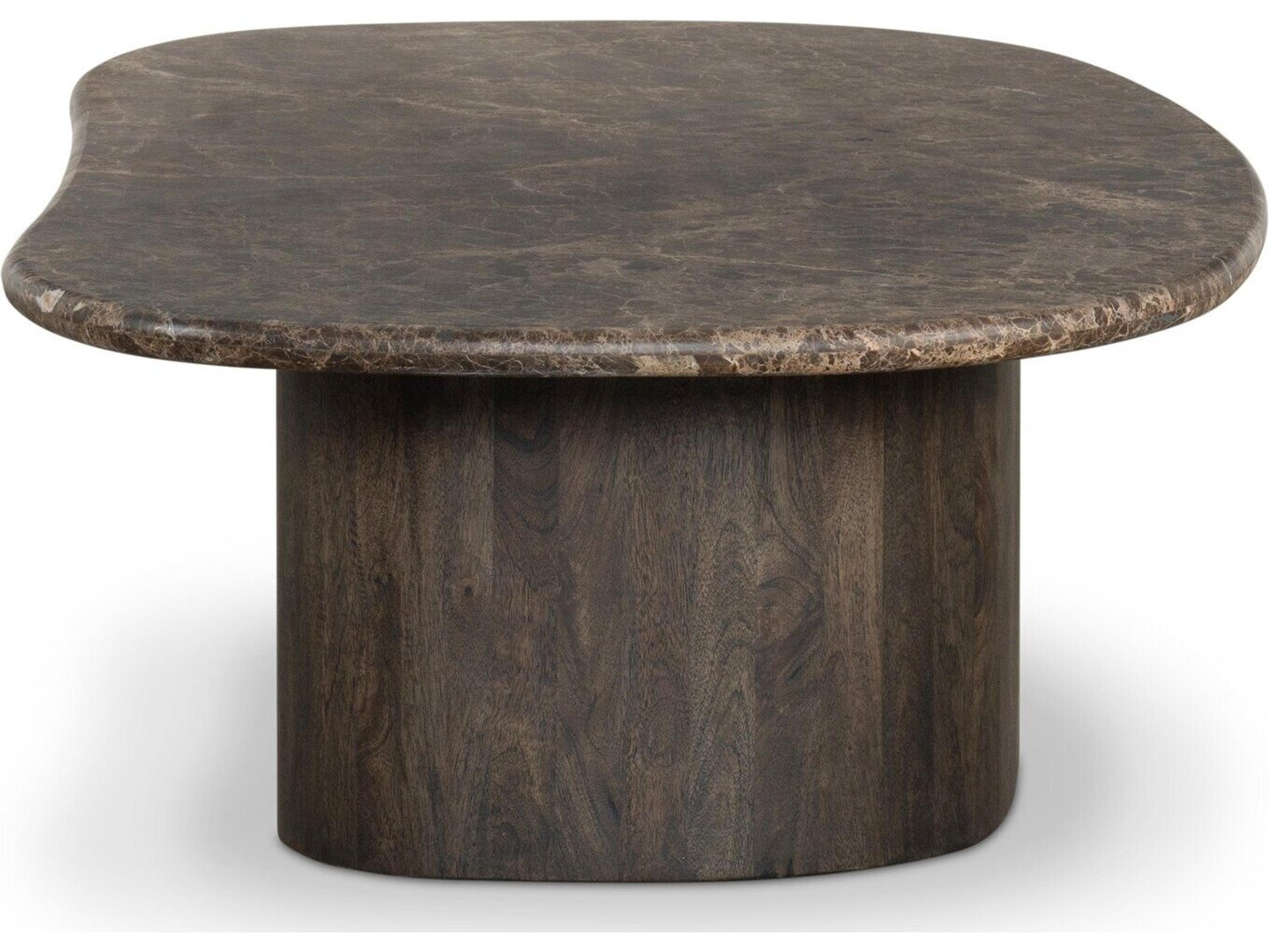 Four Hands Prescott Oval Marble Coffee Table