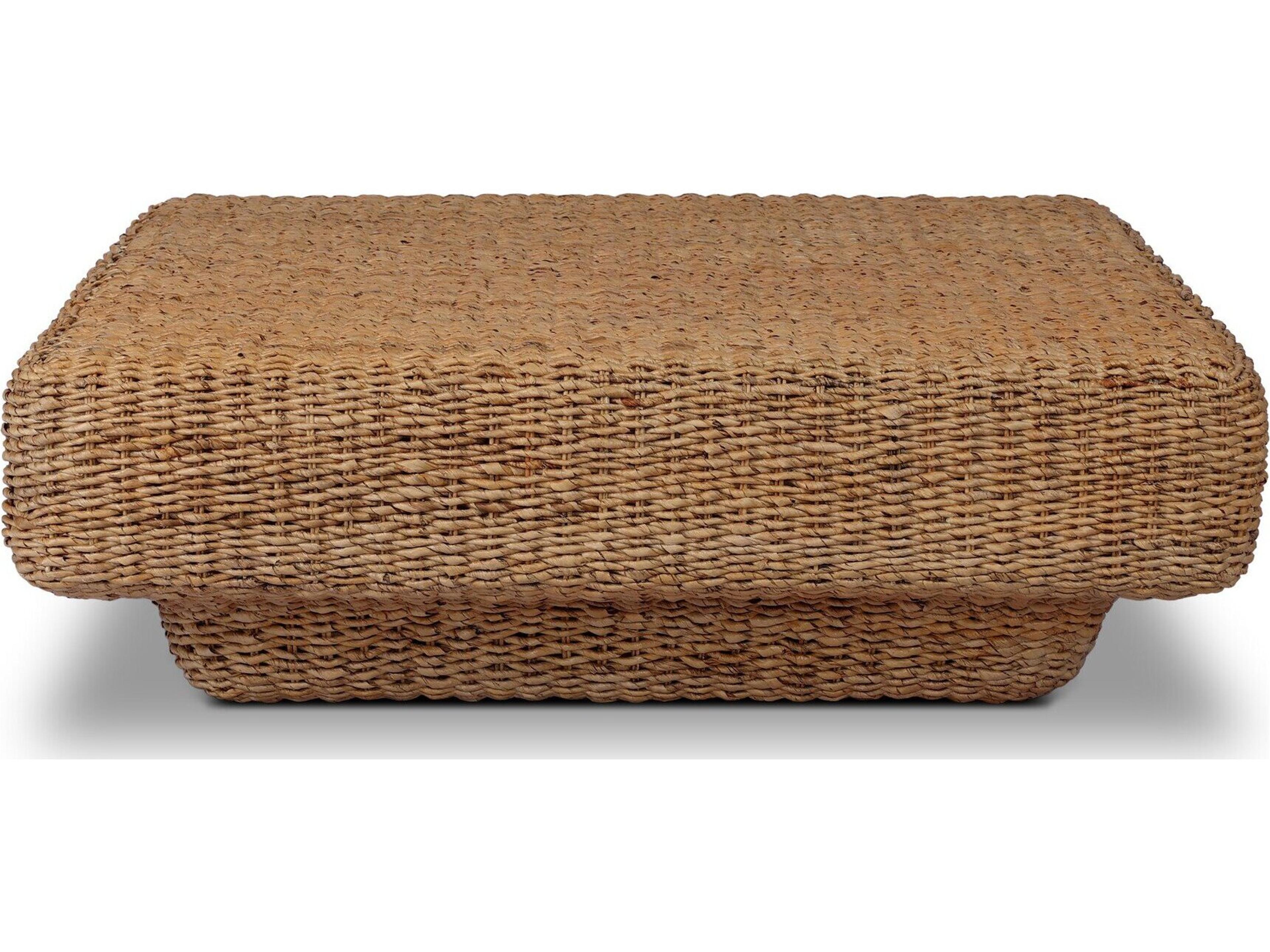 Four Hands Grass Roots Square Rattan Coffee Table