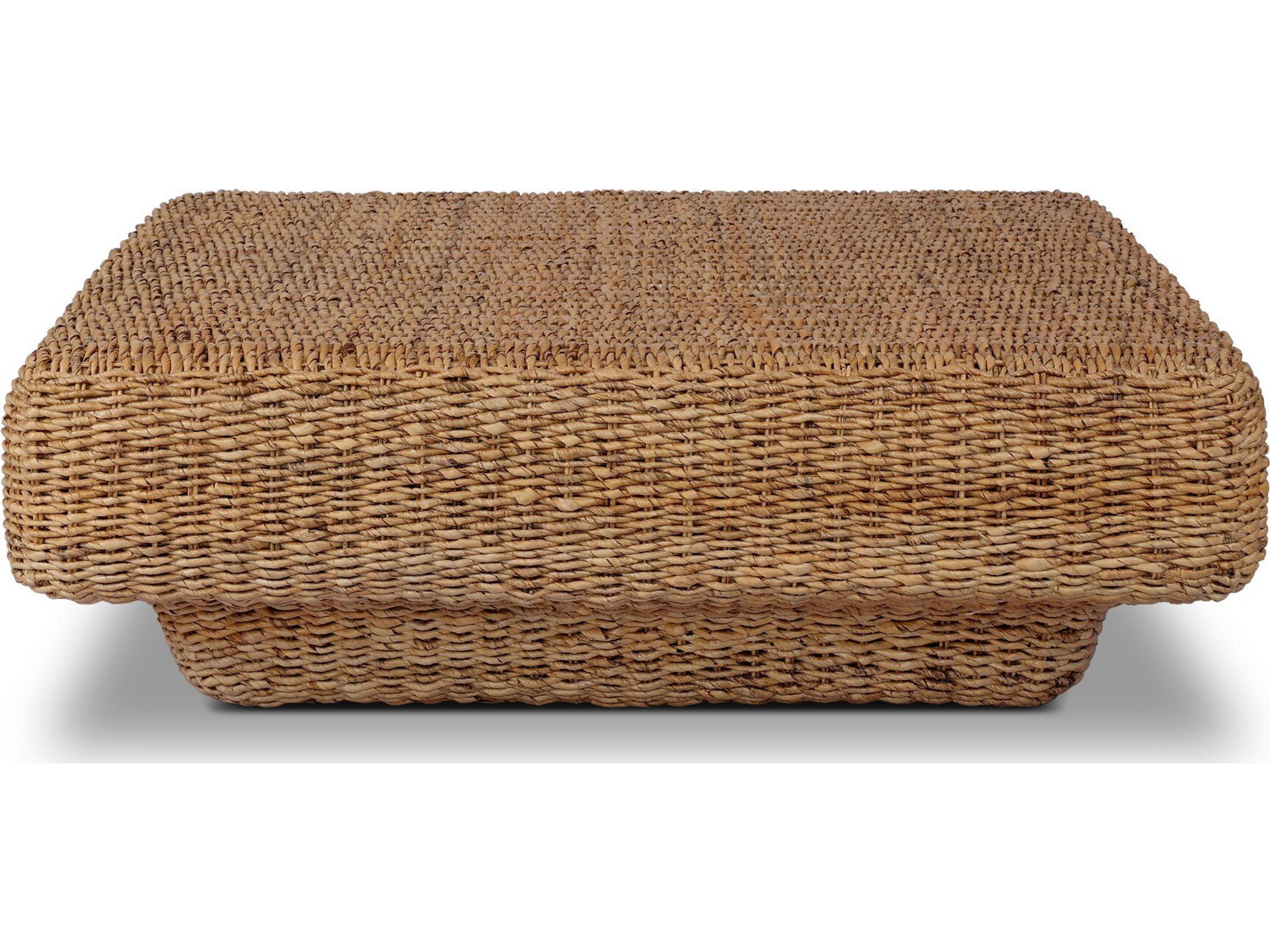 Four Hands Grass Roots Square Rattan Coffee Table