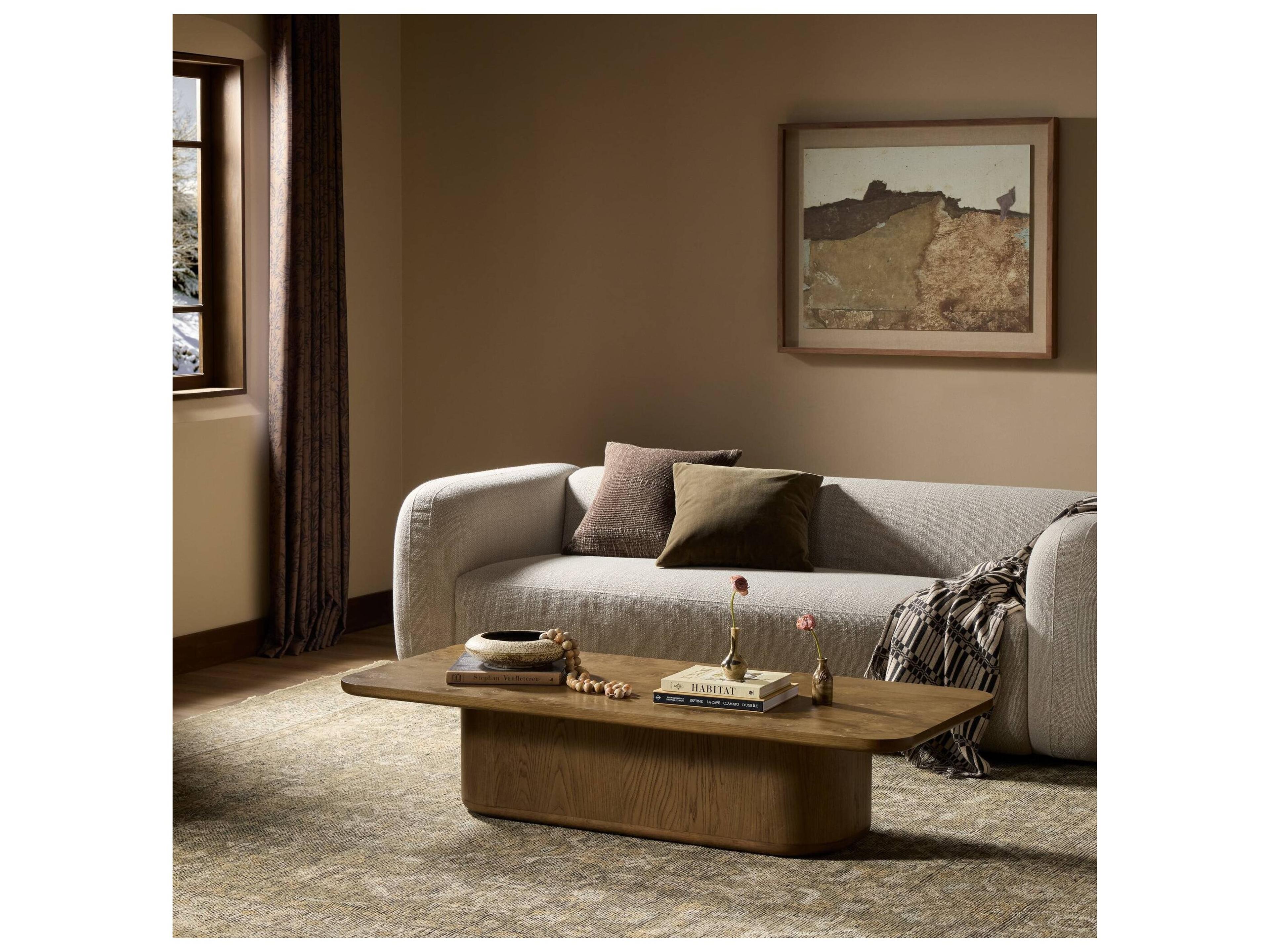 Four Hands Collins Rectangular Wood Coffee Table