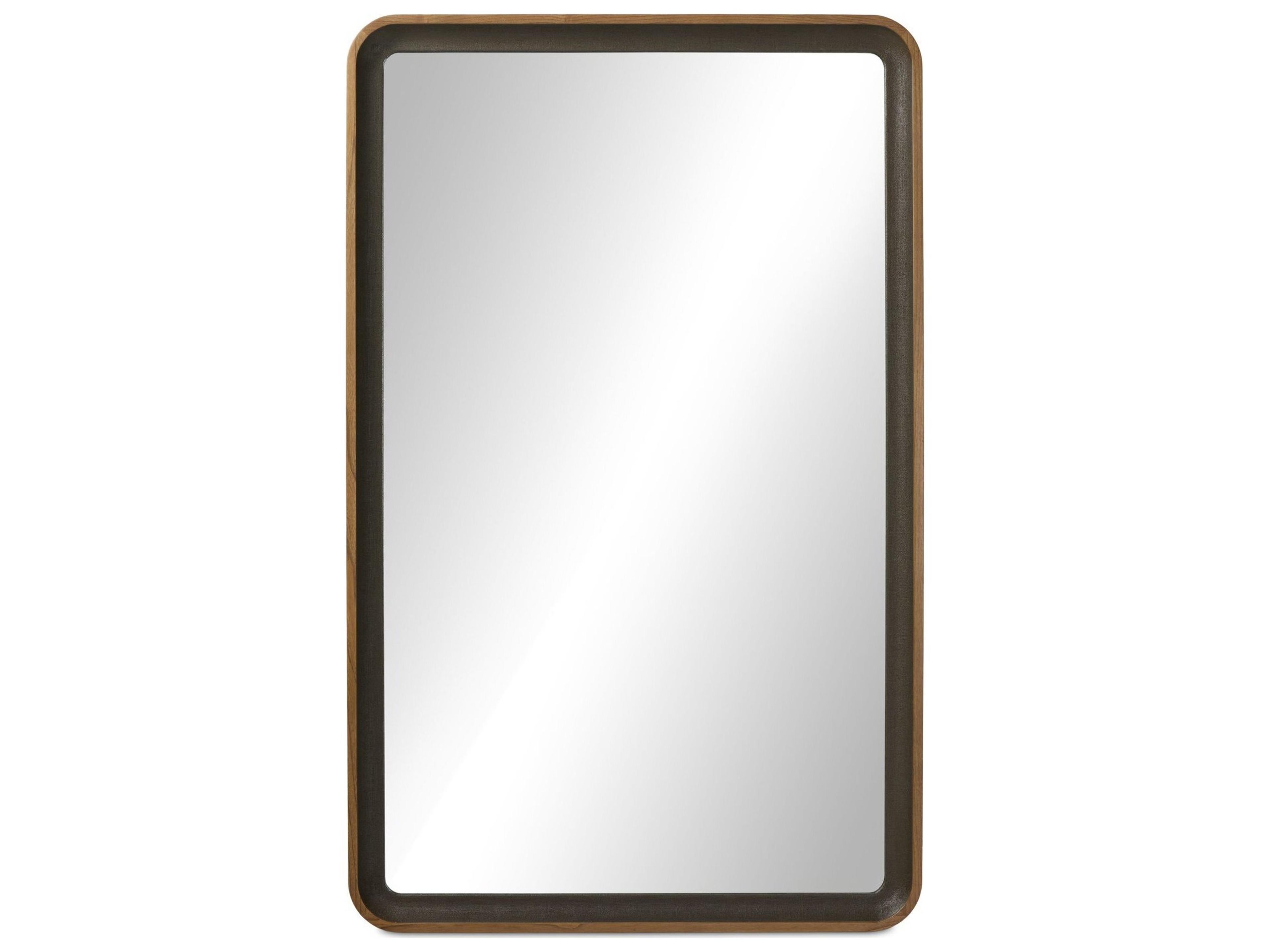 Four Hands Callahan Amber Sungkai Solid Floor Mirror Rectangular