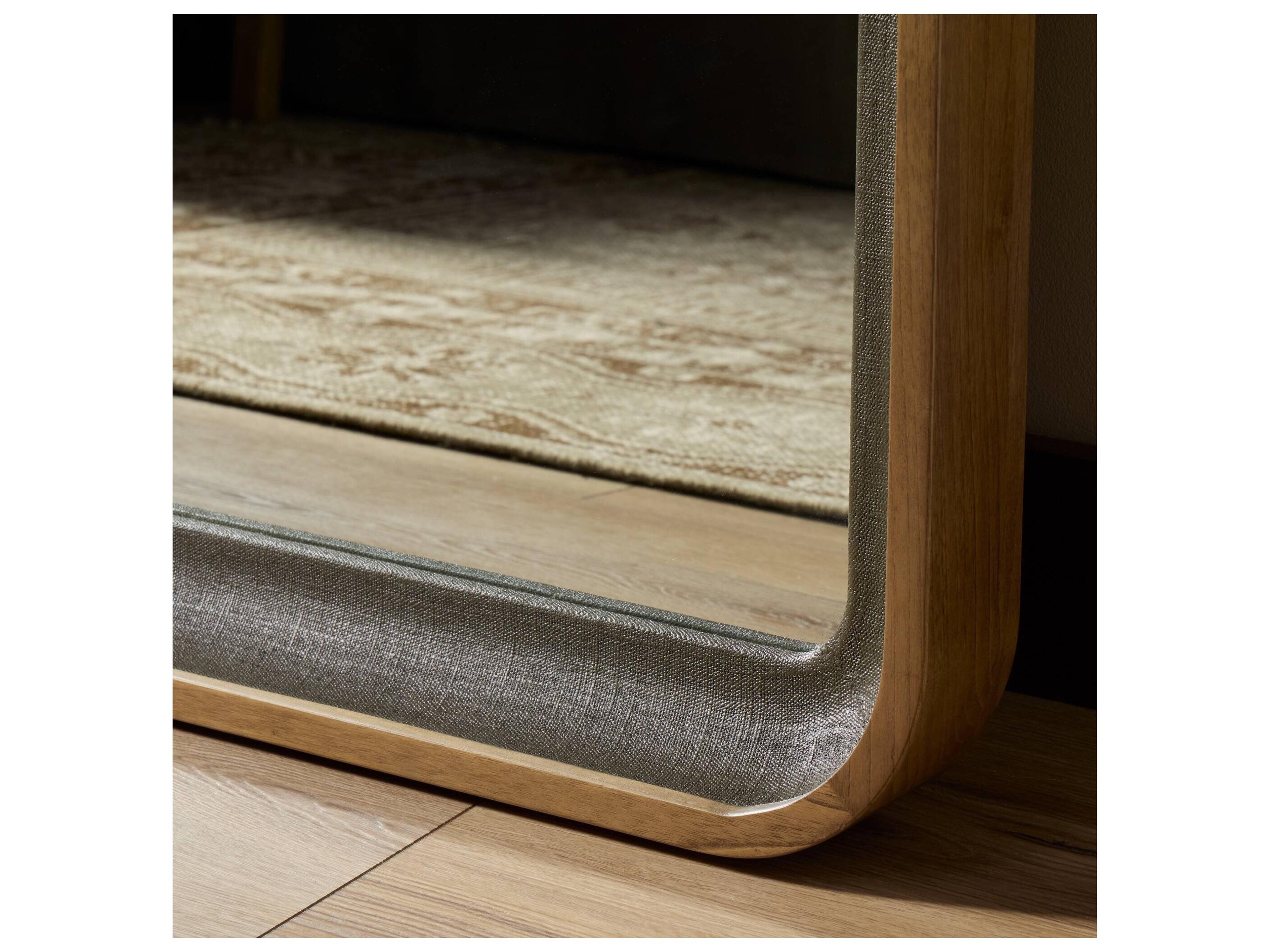 Four Hands Callahan Amber Sungkai Solid Floor Mirror Rectangular