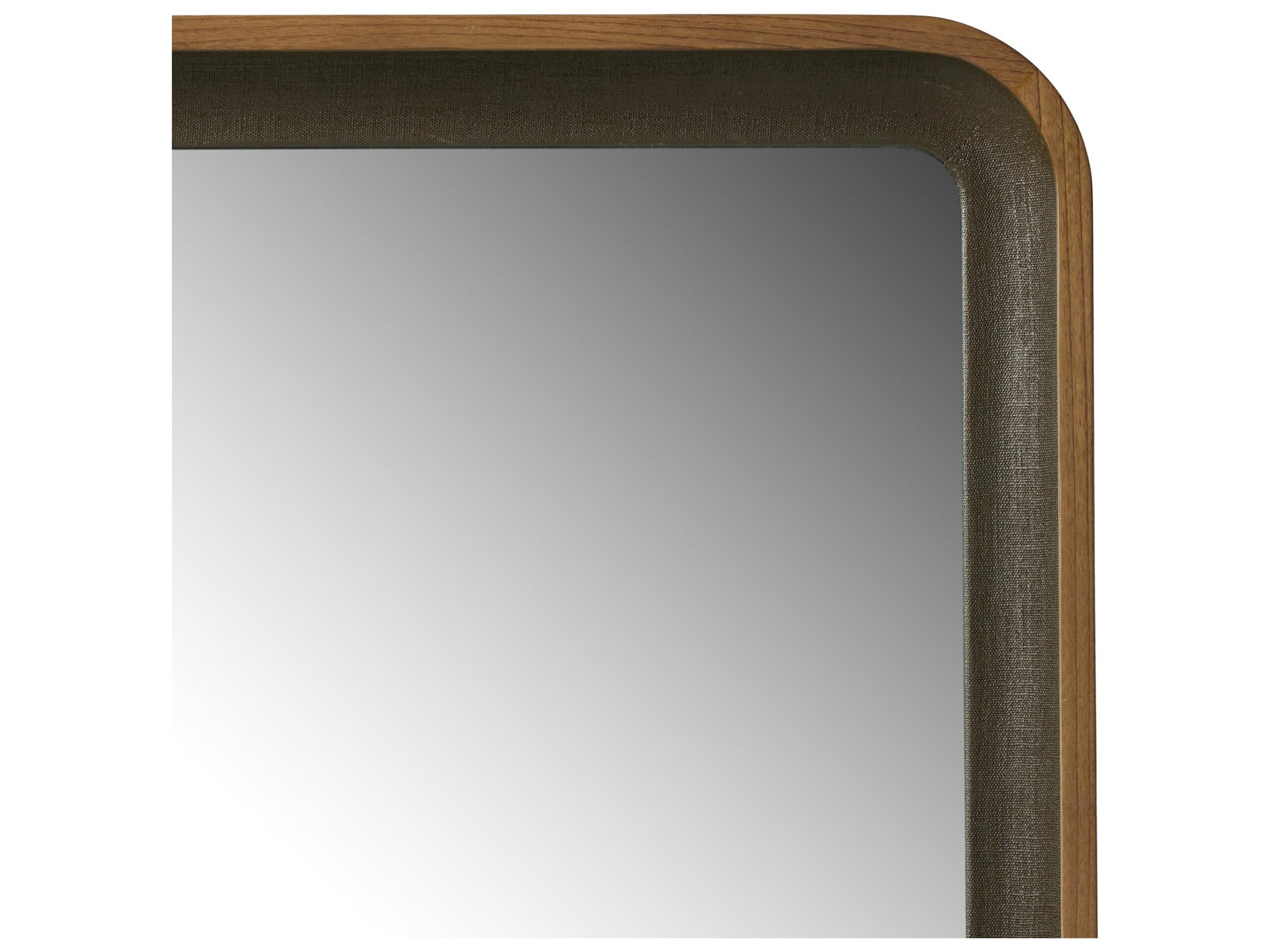 Four Hands Callahan Amber Sungkai Solid Floor Mirror Rectangular
