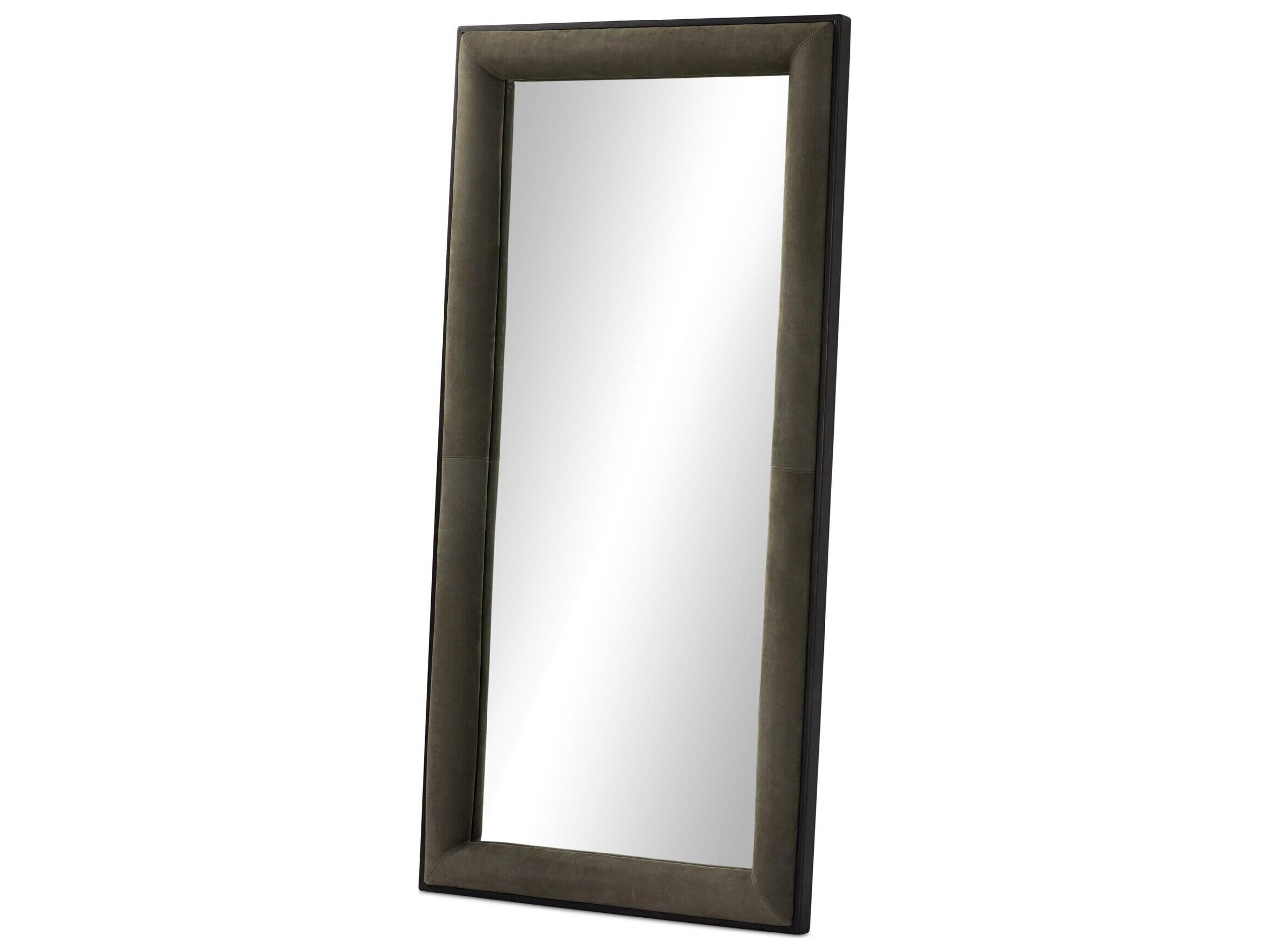 Allston Distressed Black Ash Veneer Floor Mirror Vertical