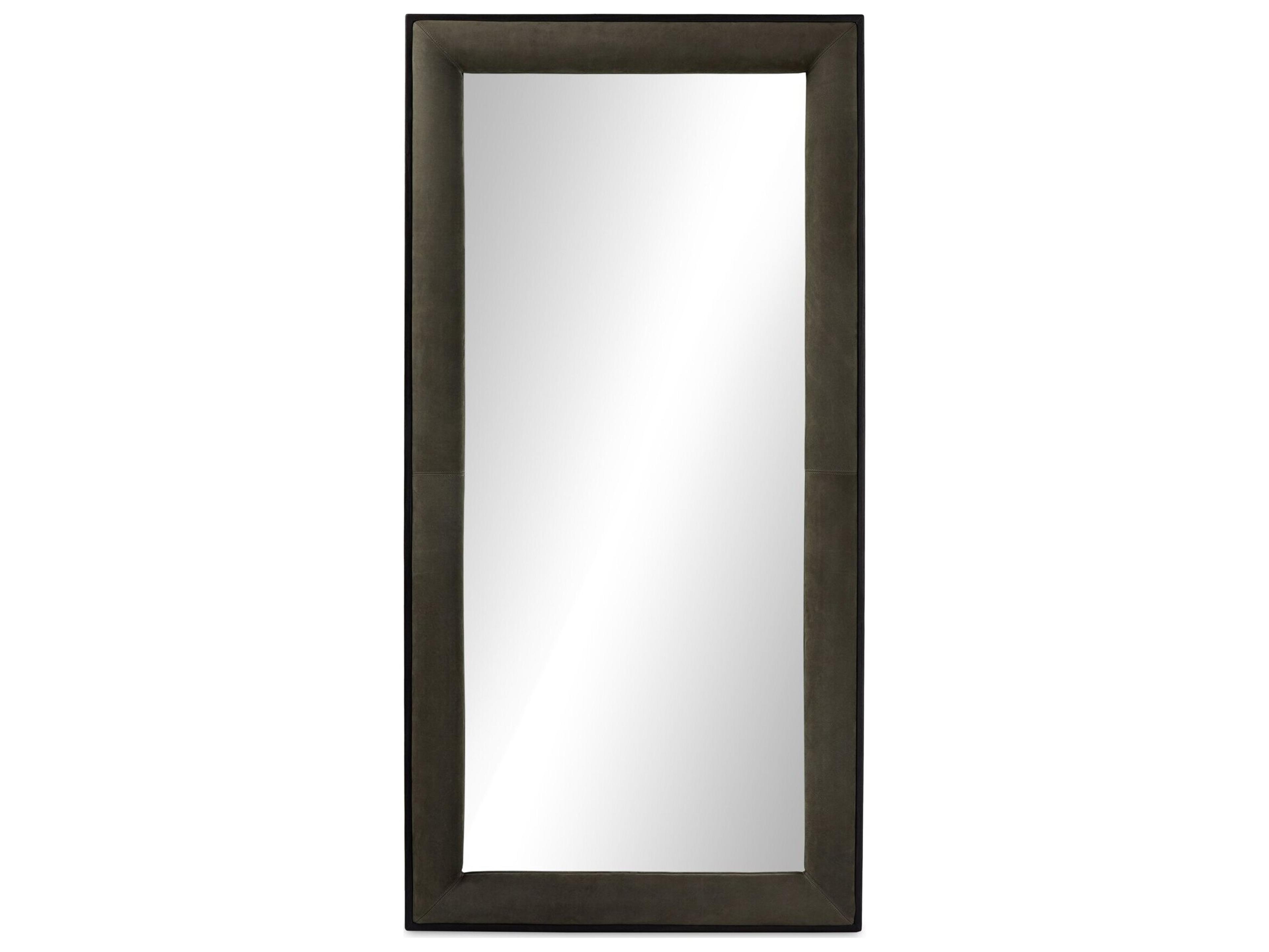 Four Hands Allston Distressed Black Ash Veneer Floor Mirror Vertical