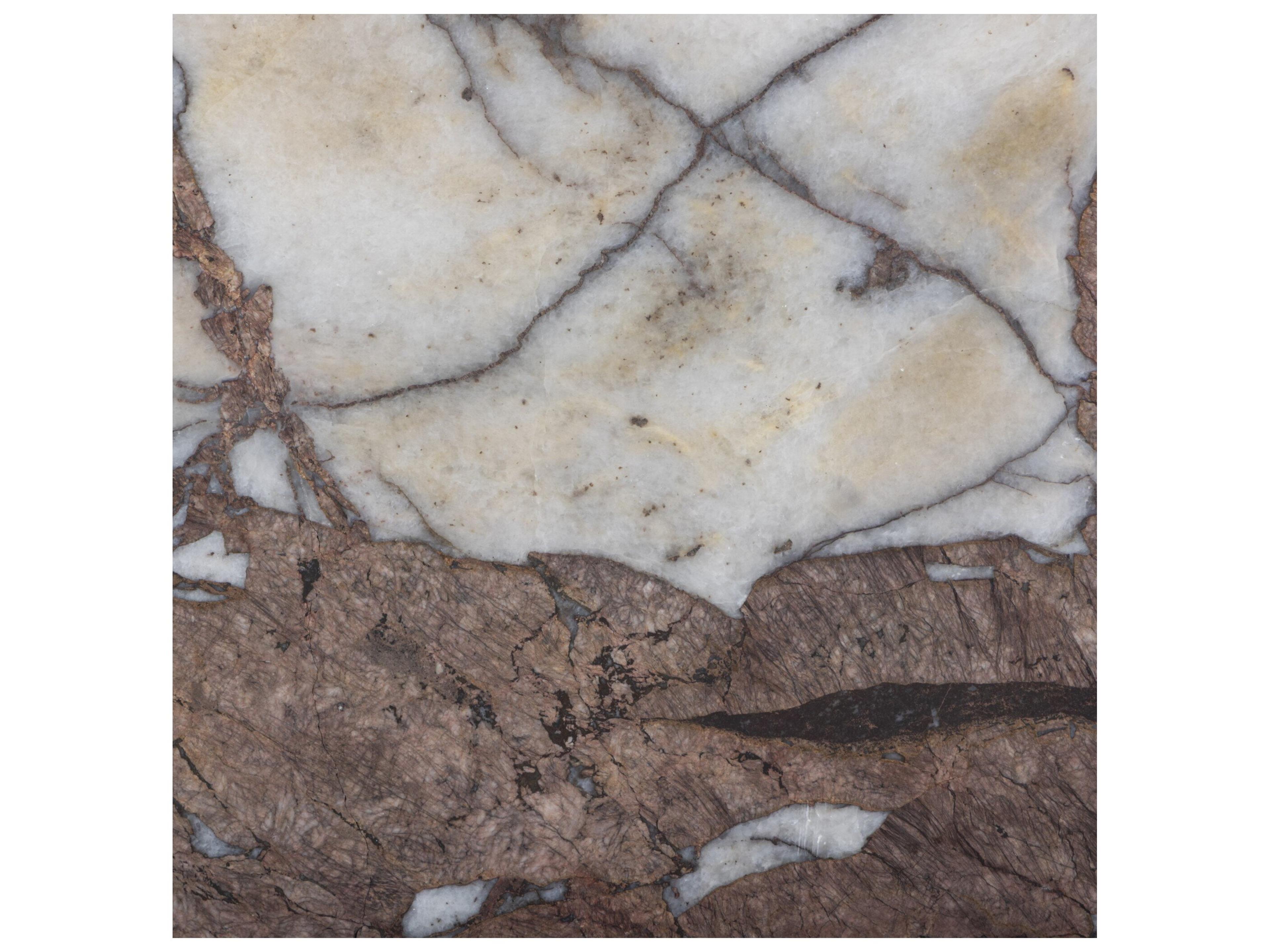 Four Hands Marlow Demilune Marble End Table