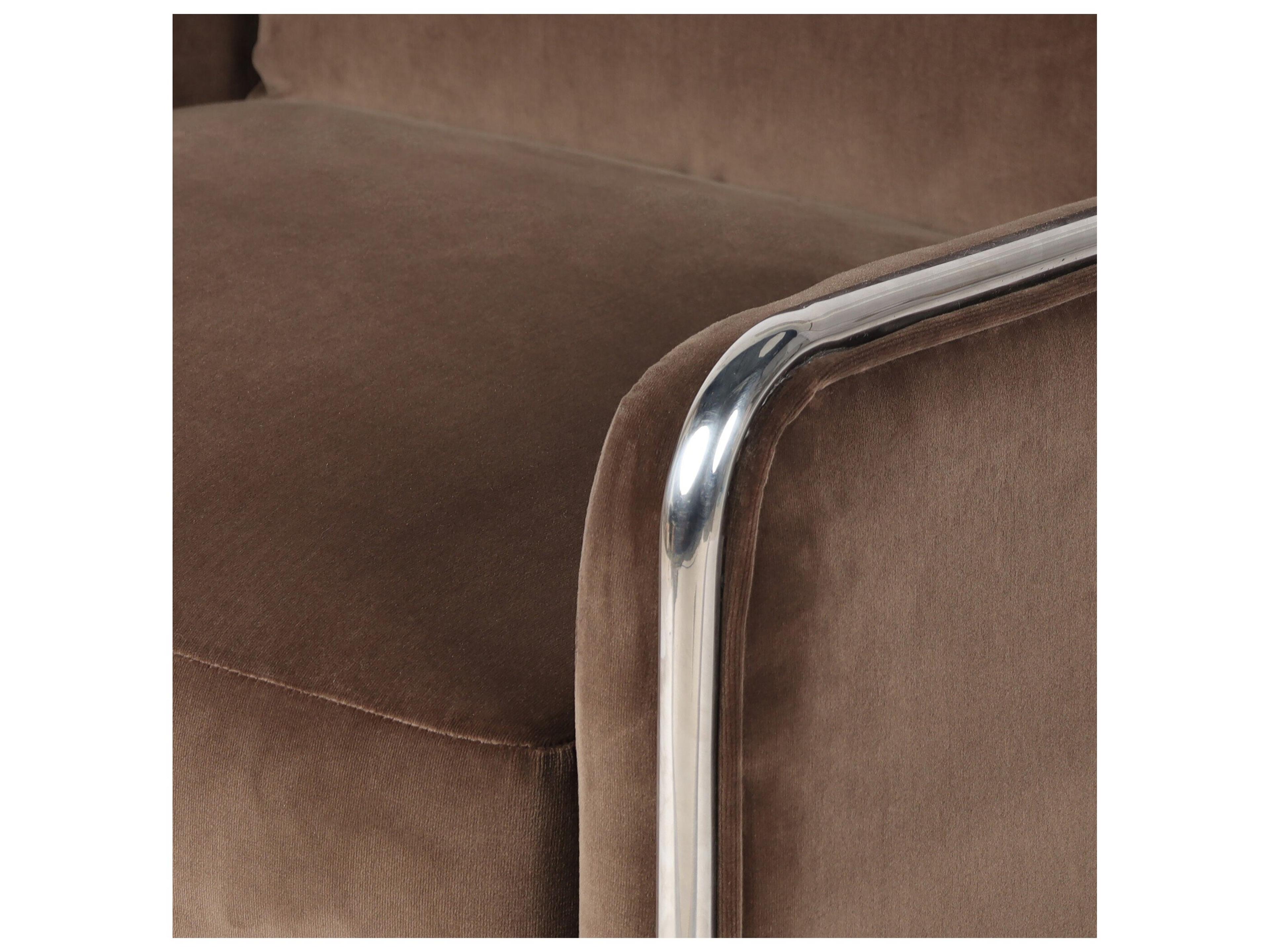 Four Hands Allston Brown Velvet Accent Chair