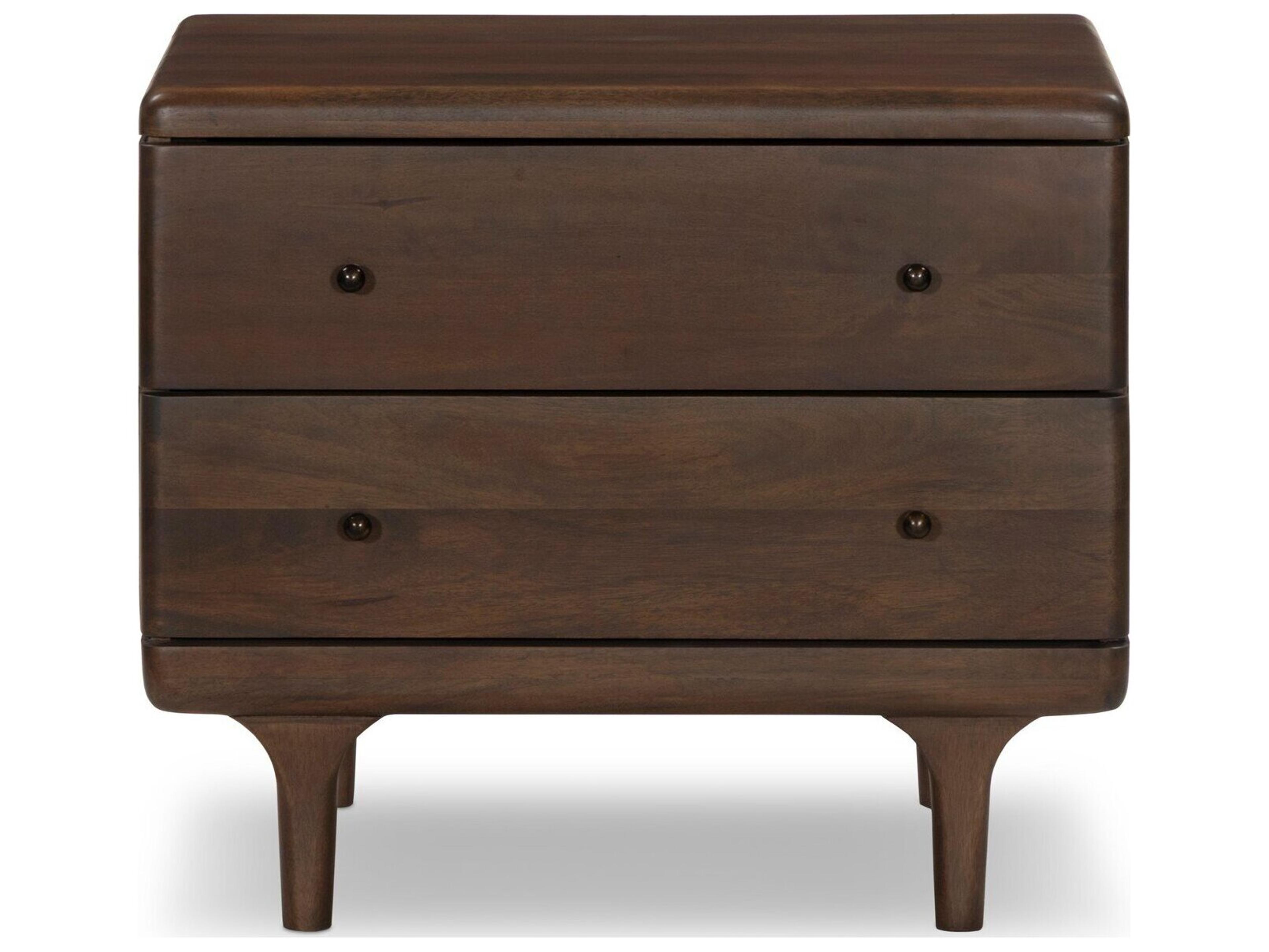 Four Hands Jenner 2-Drawers Mango Wood Nightstand
