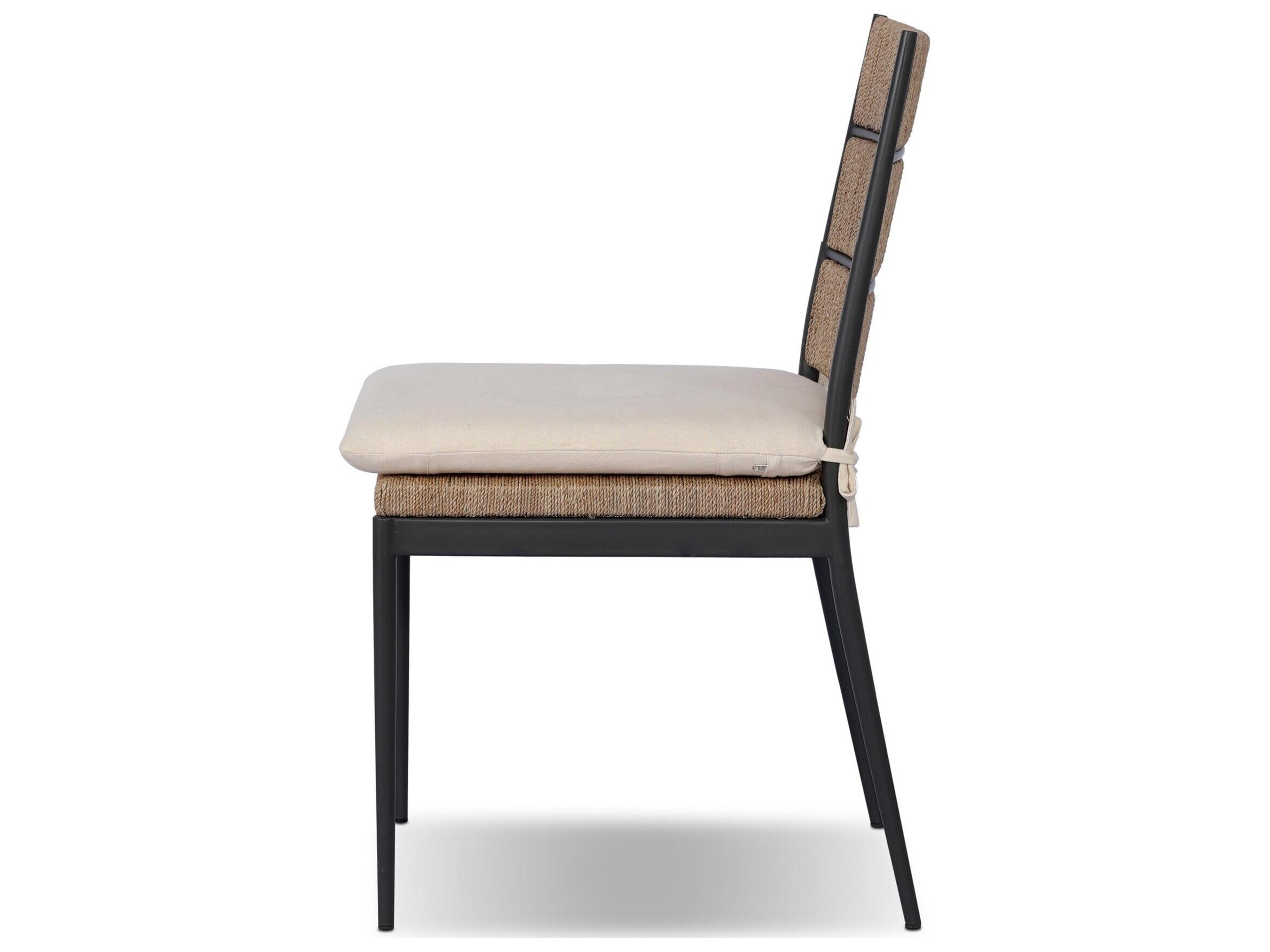 Four Hands Madura Savile Flax Upholstered Armless Dining Chair