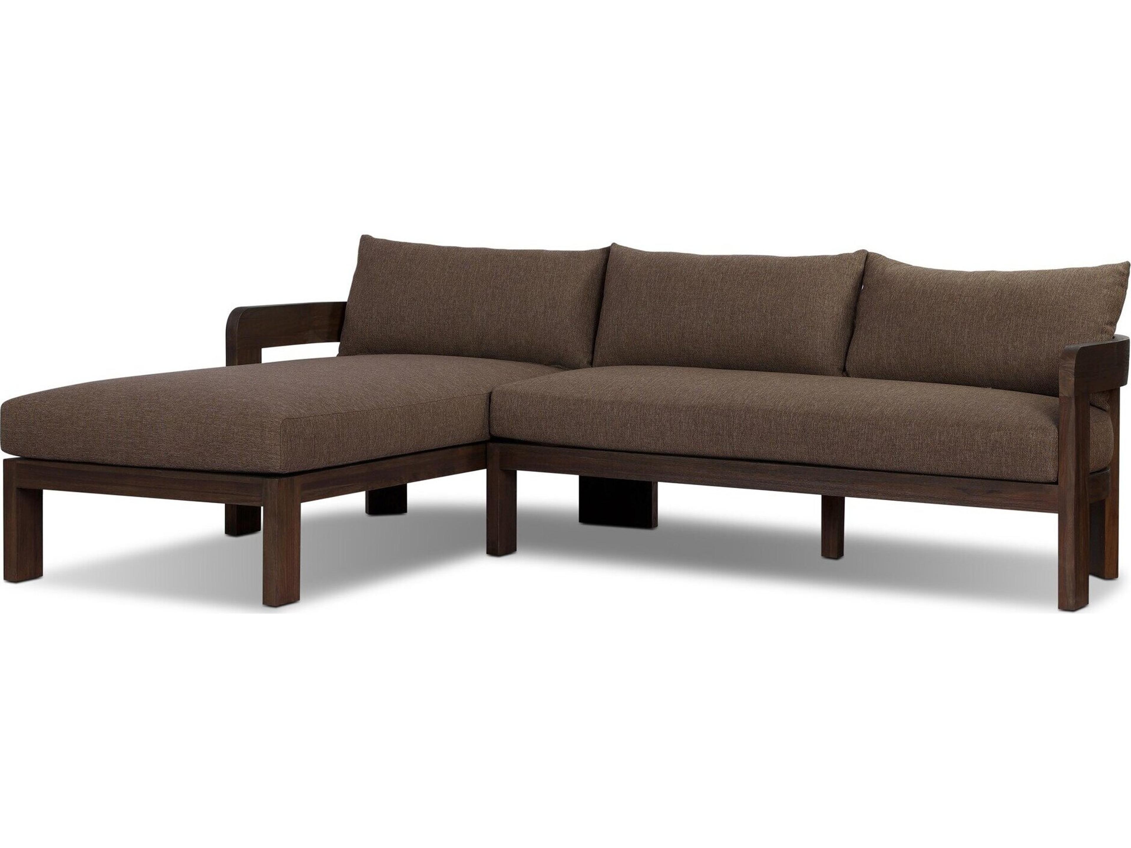 Pembrook Ellor Brown Upholstered Sectional Sofa LAF