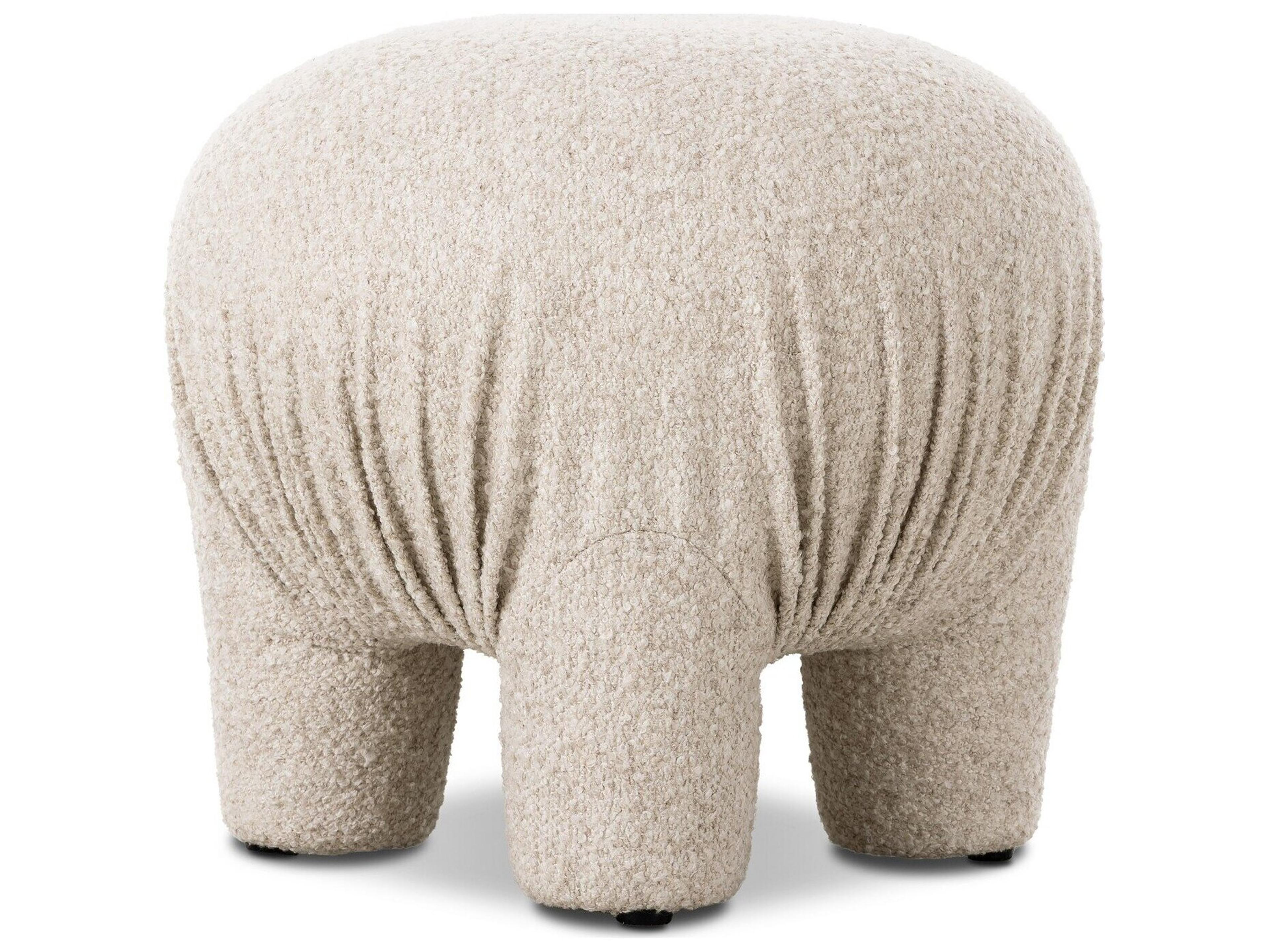 Four Hands Grayson Somerton Ash Tan Upholstered Ottoman