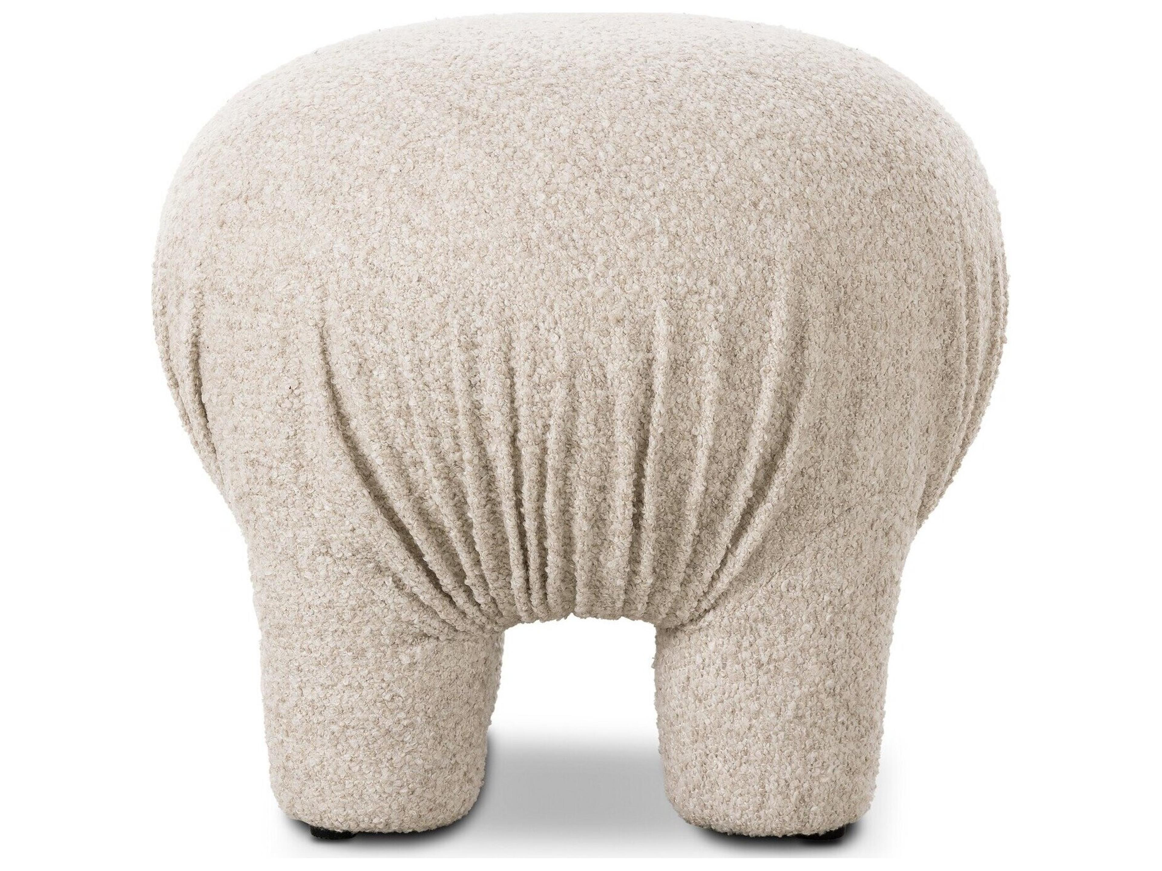 Four Hands Grayson Somerton Ash Tan Upholstered Ottoman