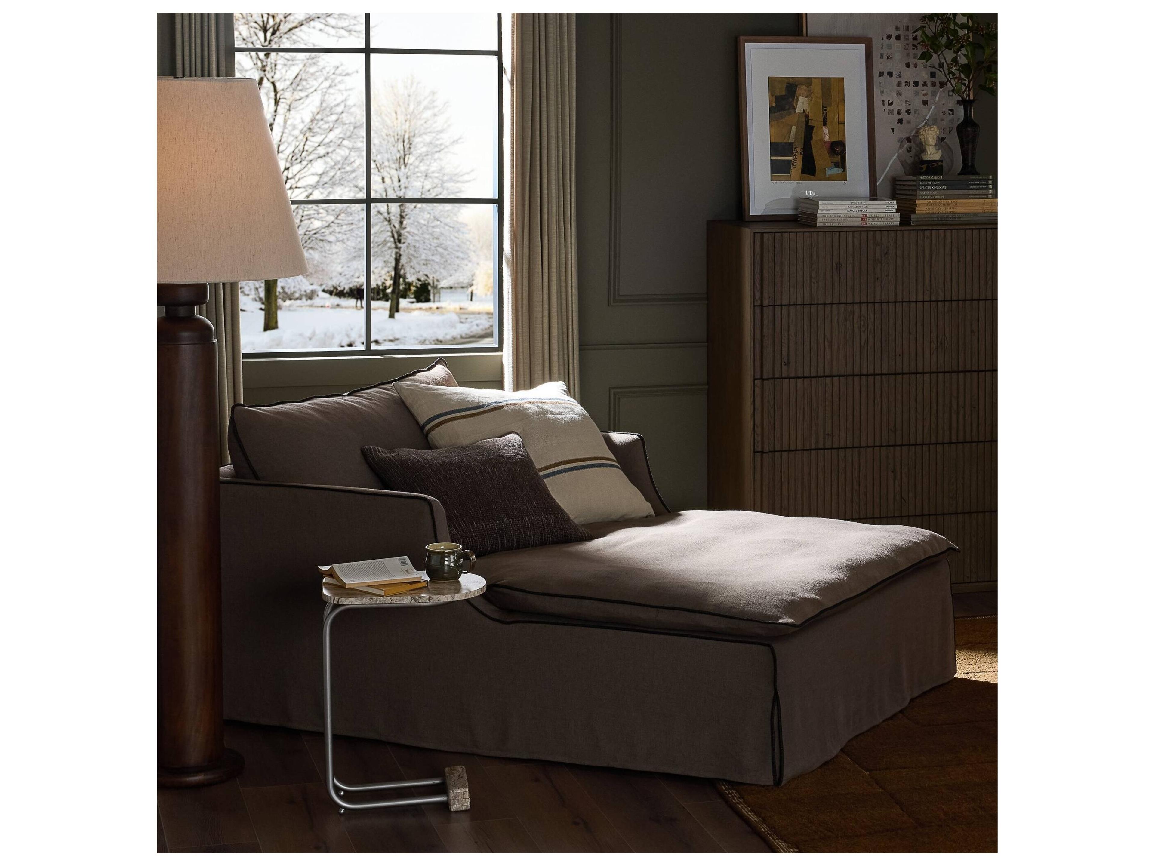 Four Hands Kensington Savoy Coffee Chaise