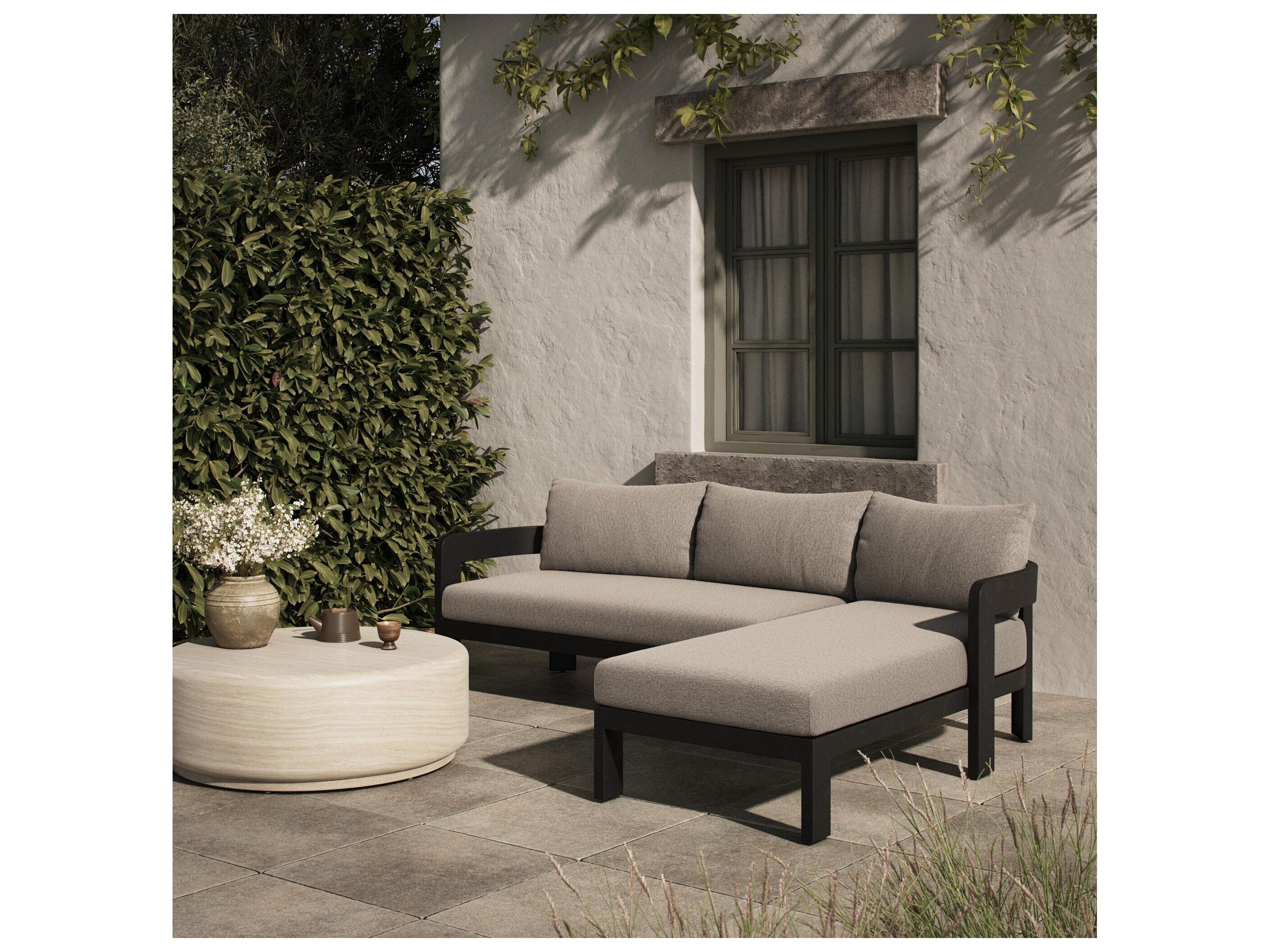 Four Hands Pembrook Gray Upholstered Sectional Sofa