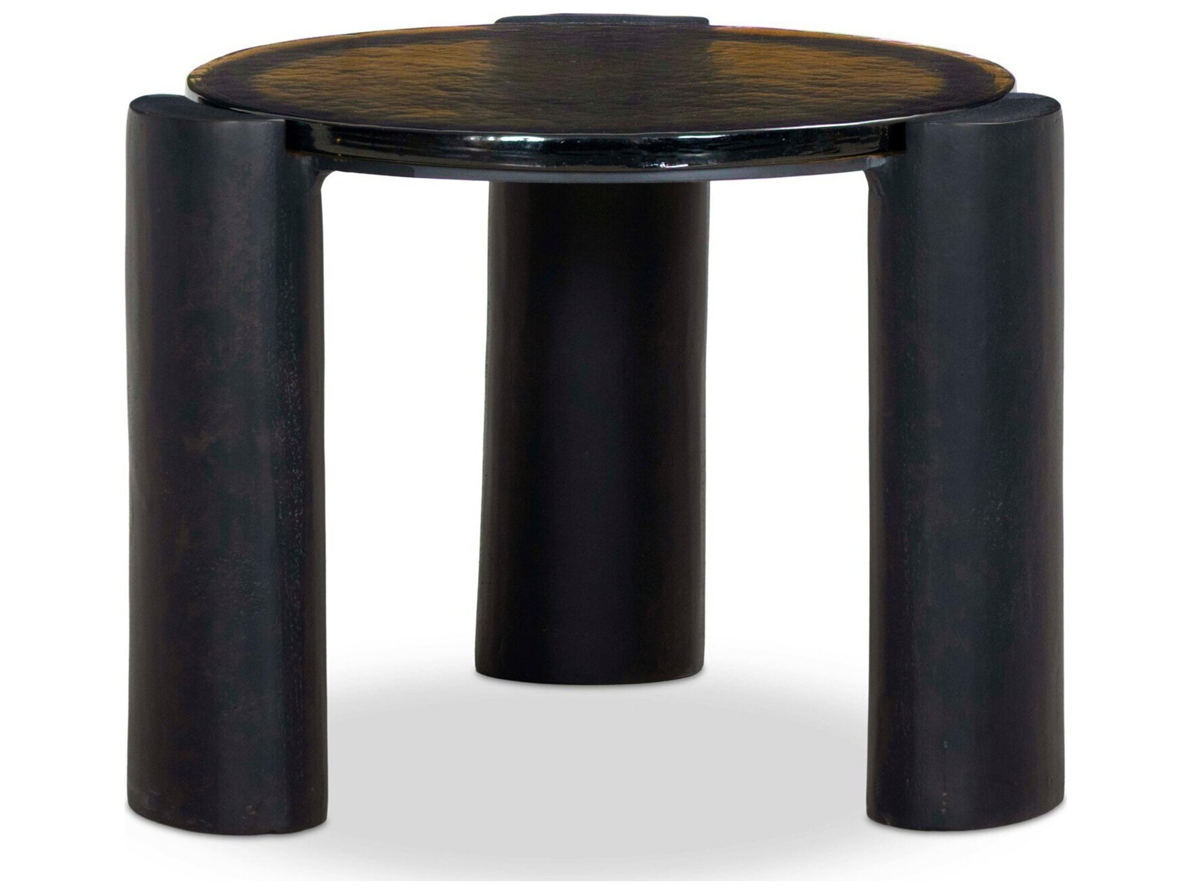 Four Hands Marlow Round Glass Coffee Table