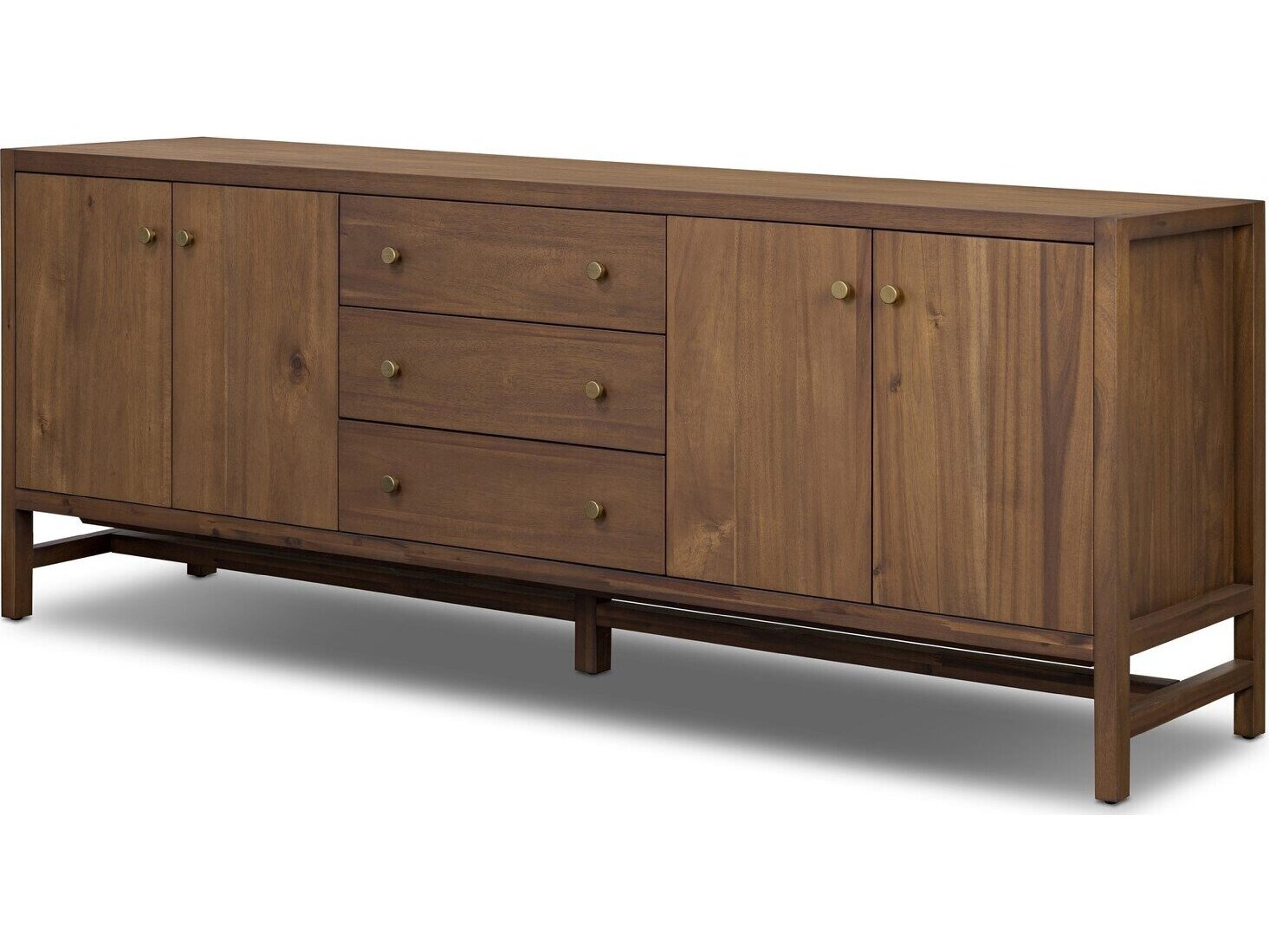 Patten 78" Saddle Tan Veneer Media Console