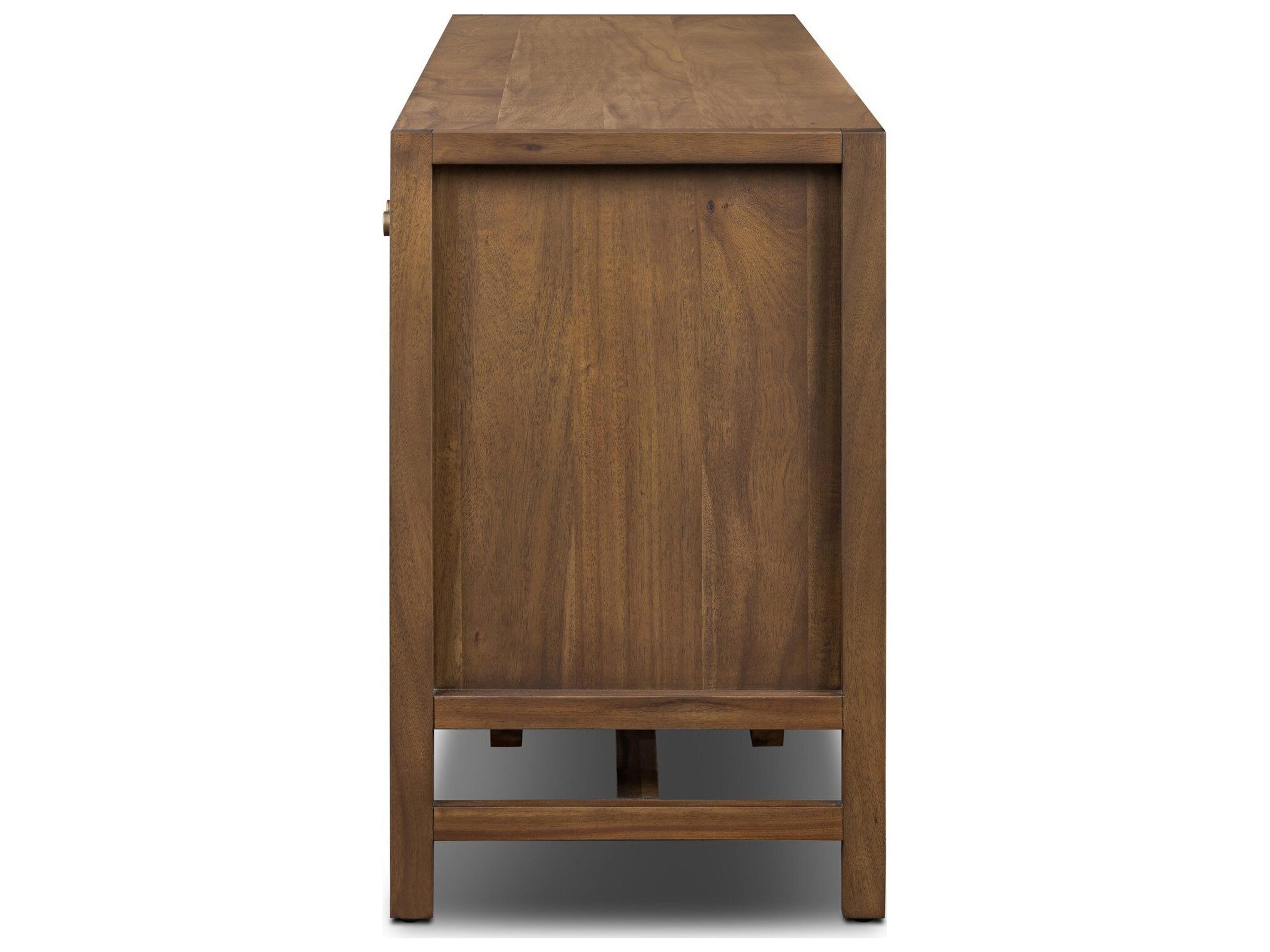 Four Hands Patten 78" Saddle Tan Veneer Media Console