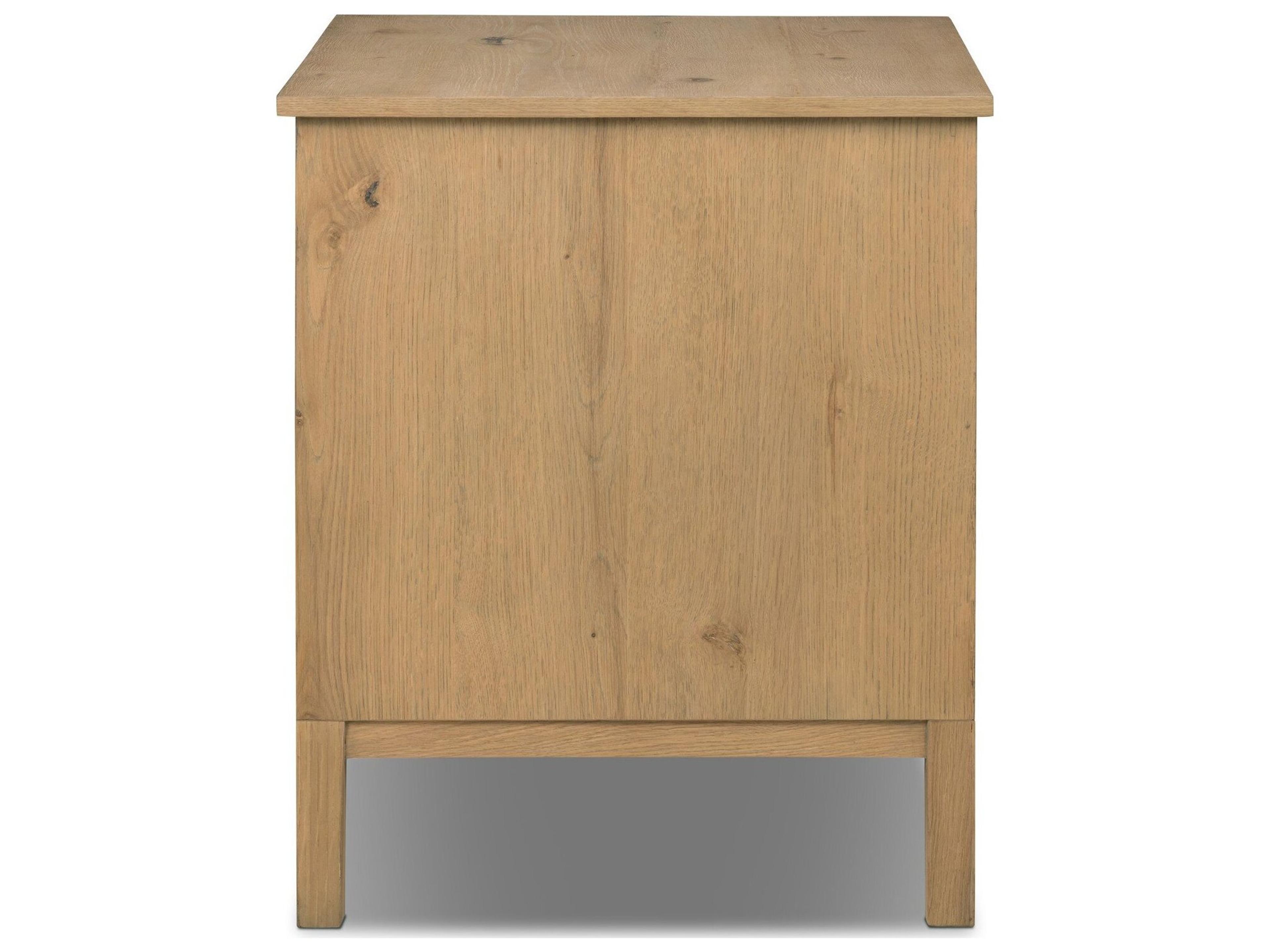 Four Hands Berman Aged Natural Oak Nightstand