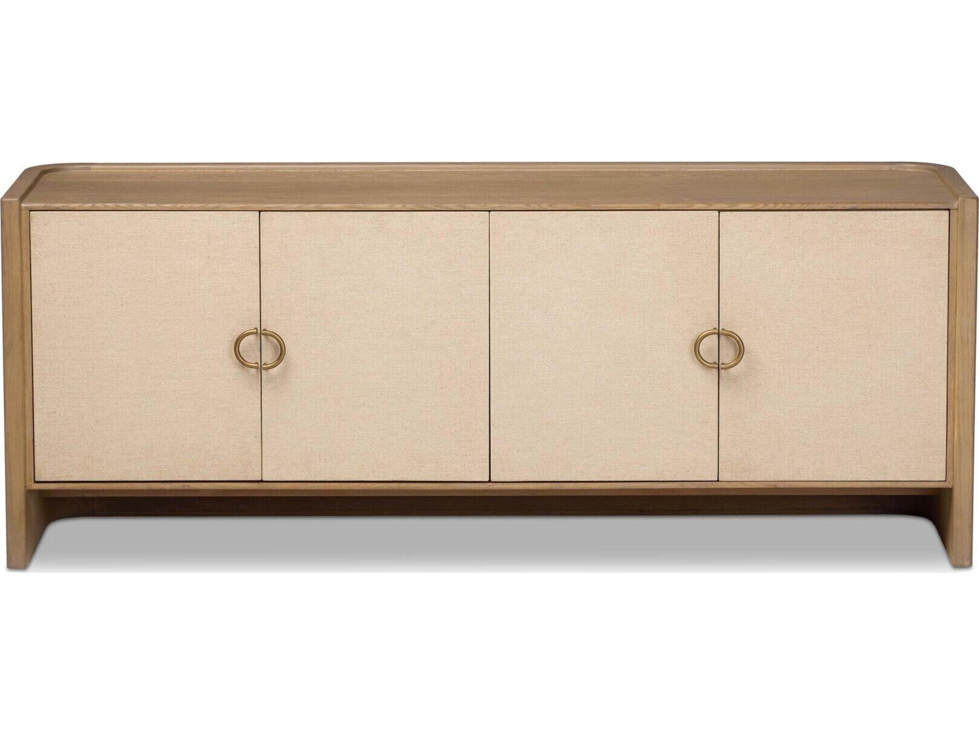 Four Hands Callahan 72" Sandy Oak Veneer Media Console