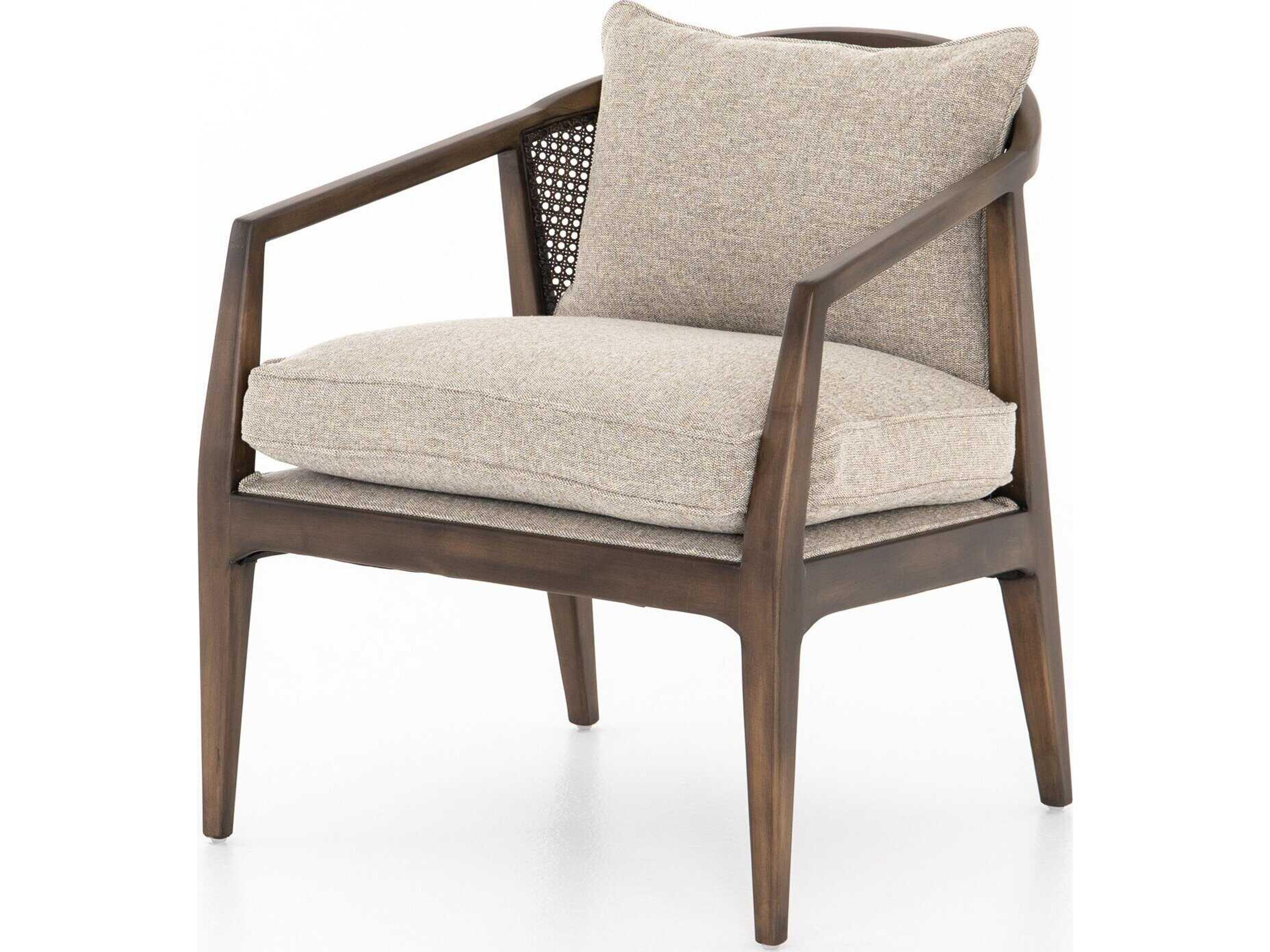 Abbott Alexandria Brown Fabric Accent Chair