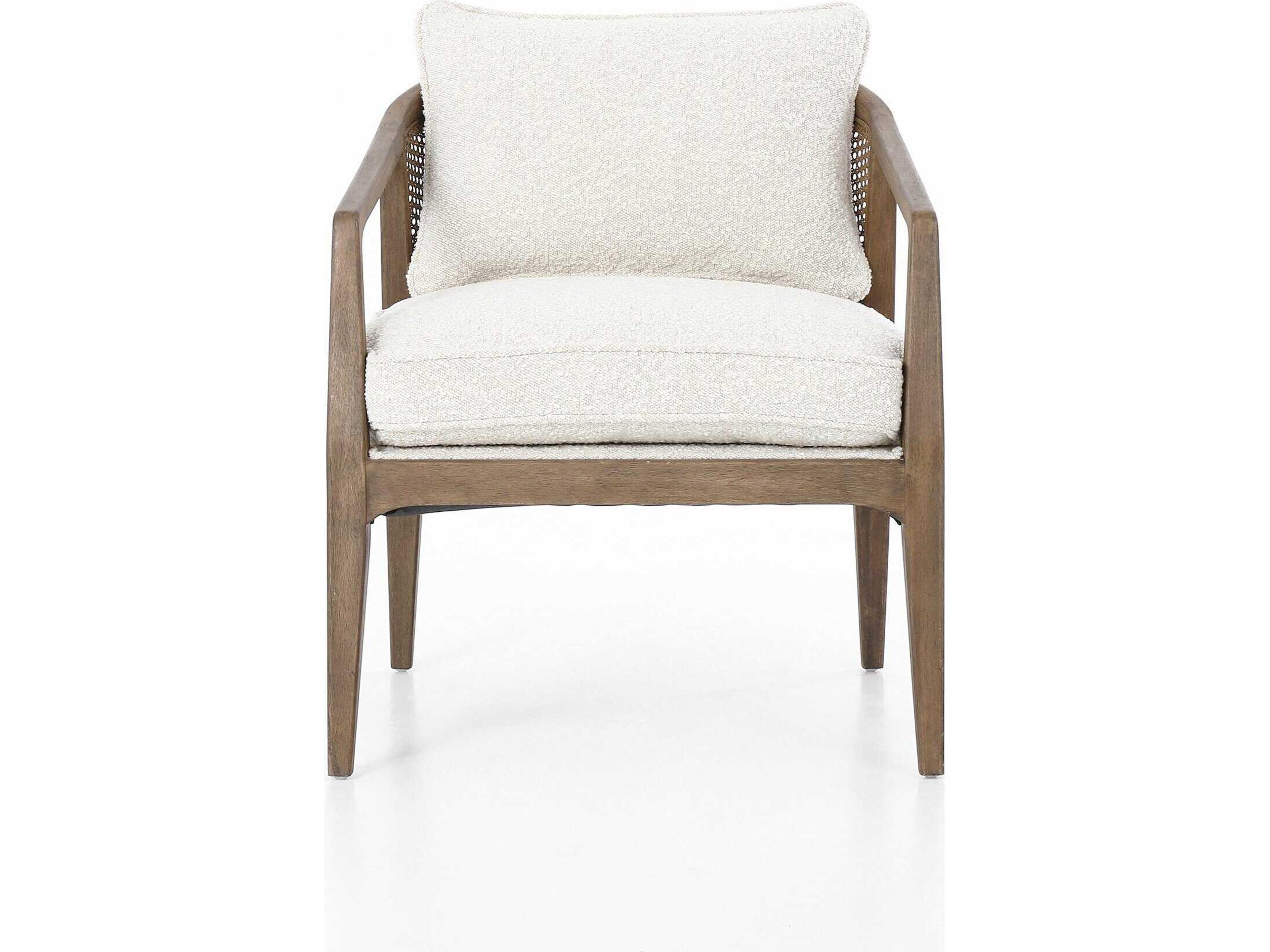 Four Hands Abbott Alexandria White Fabric Accent Chair
