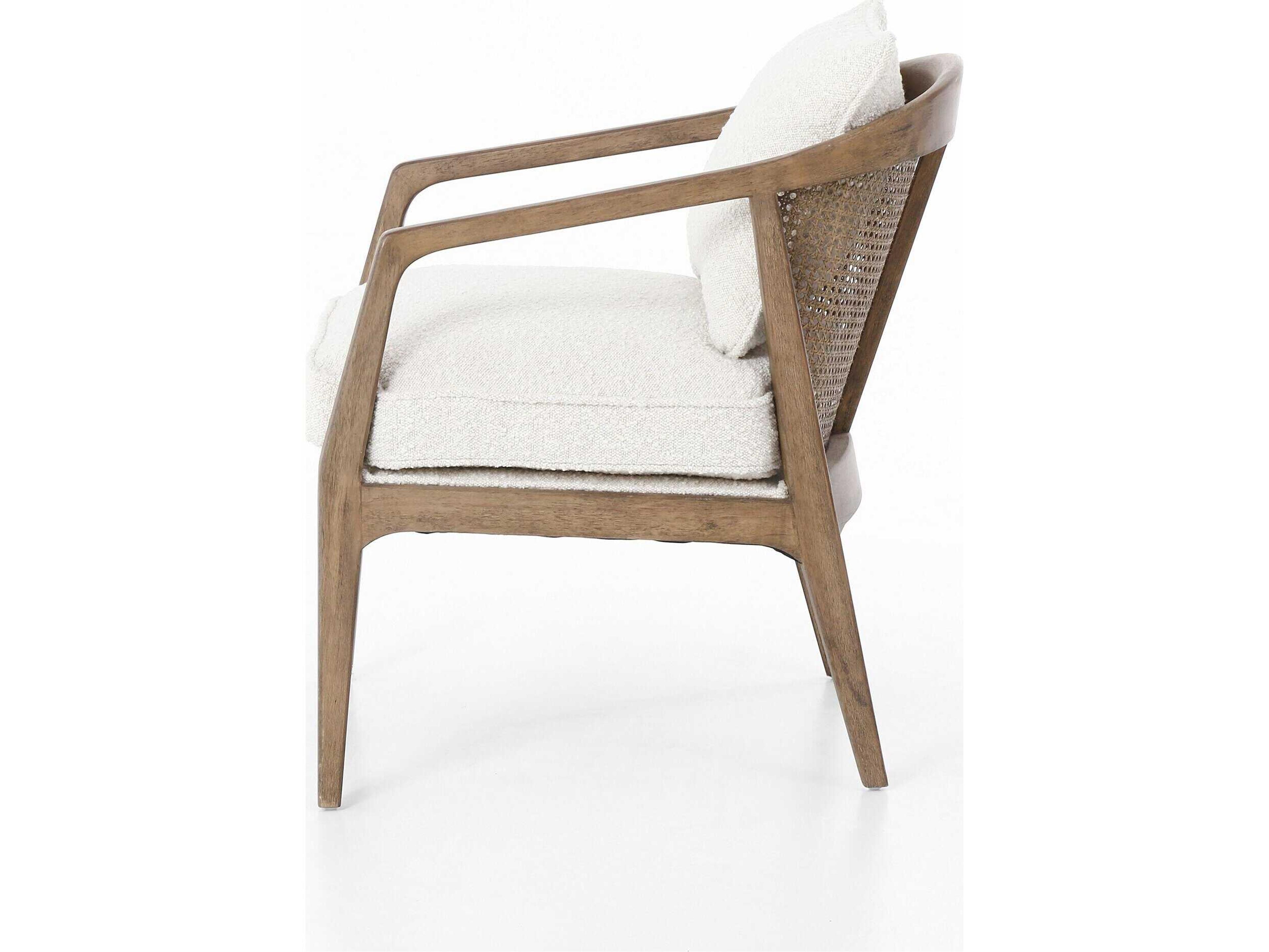 Four Hands Abbott Alexandria White Fabric Accent Chair