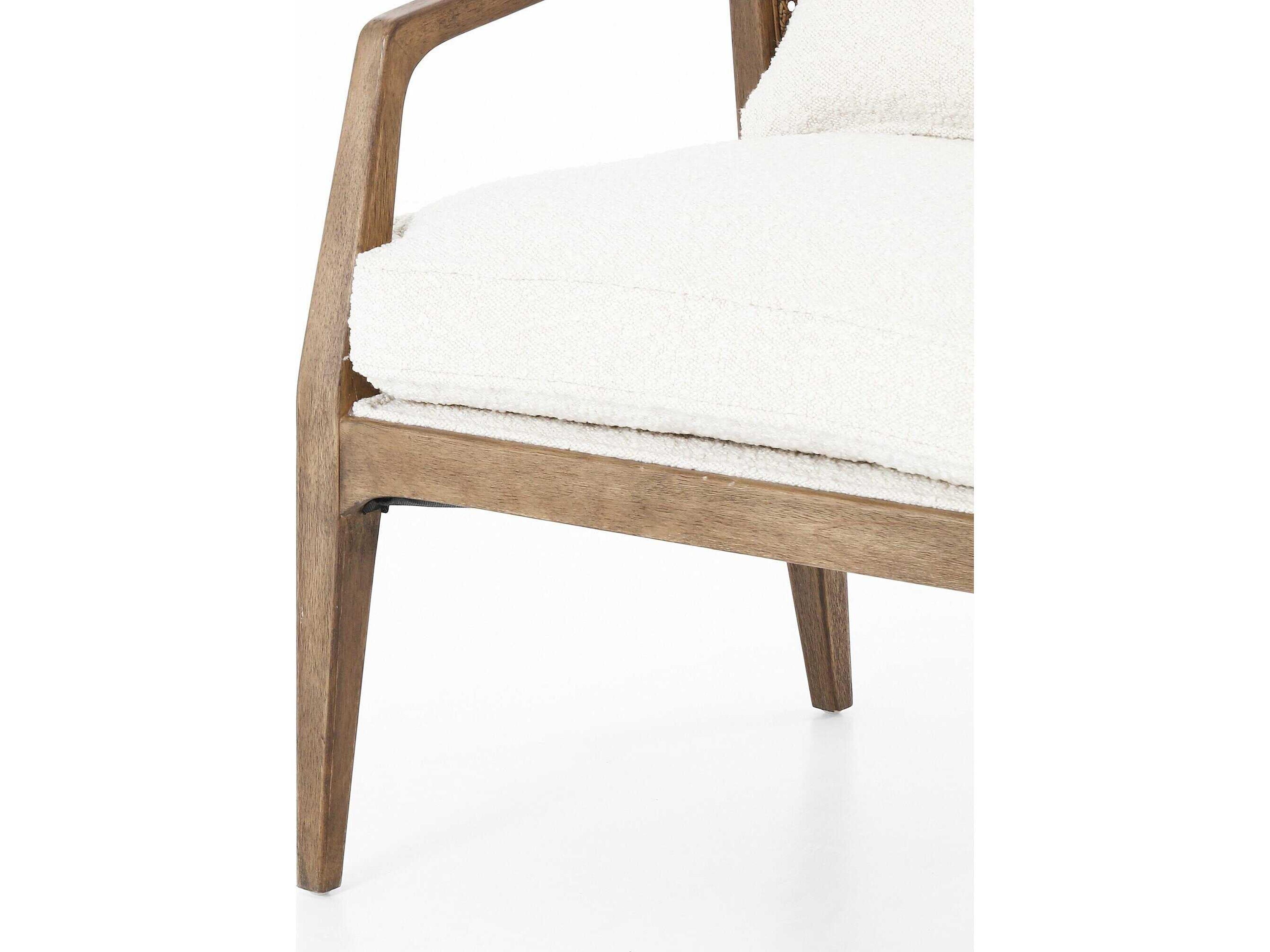 Four Hands Abbott Alexandria White Fabric Accent Chair