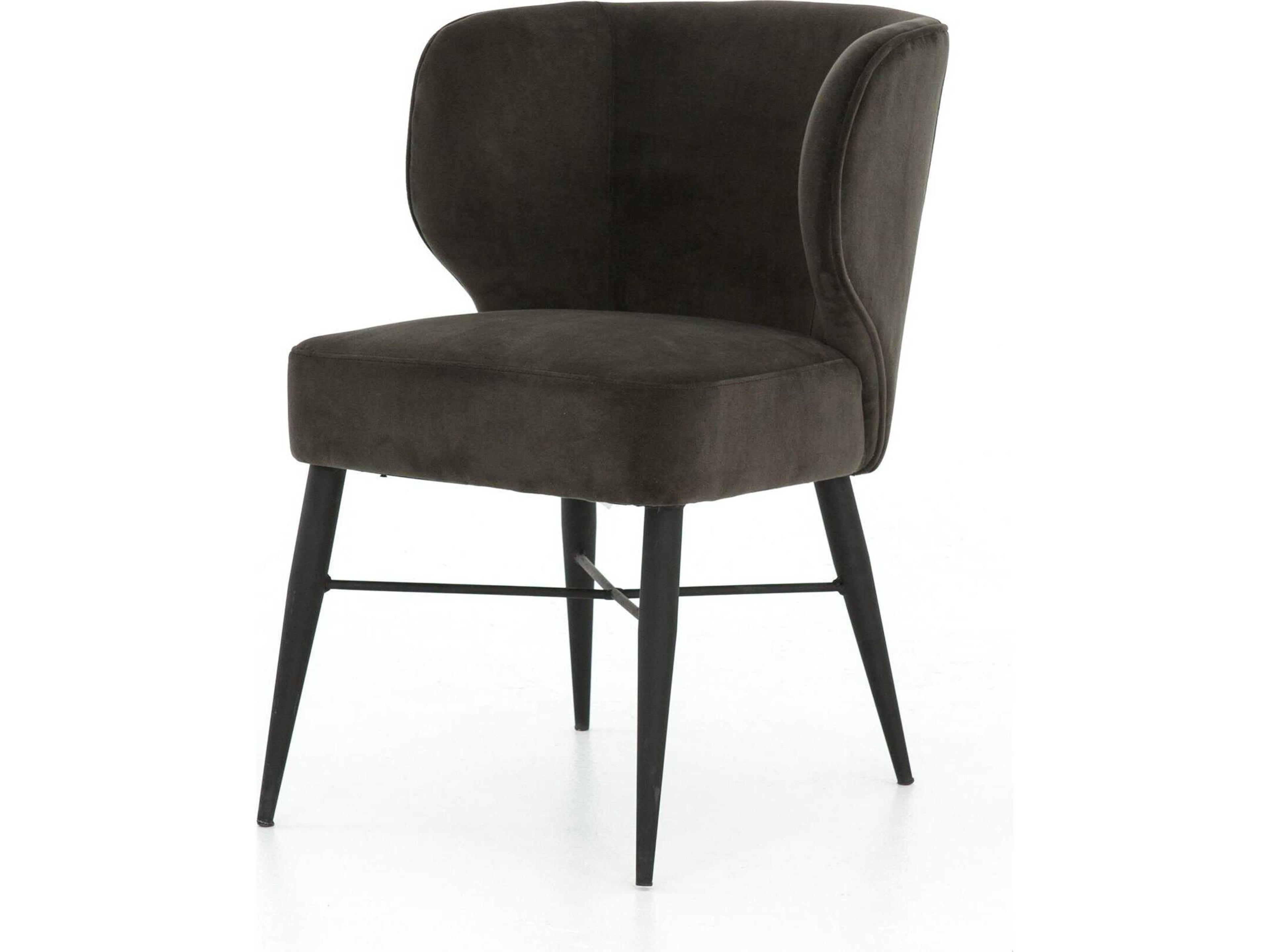 Ashford Arianna Black Upholstered Side Dining Chair