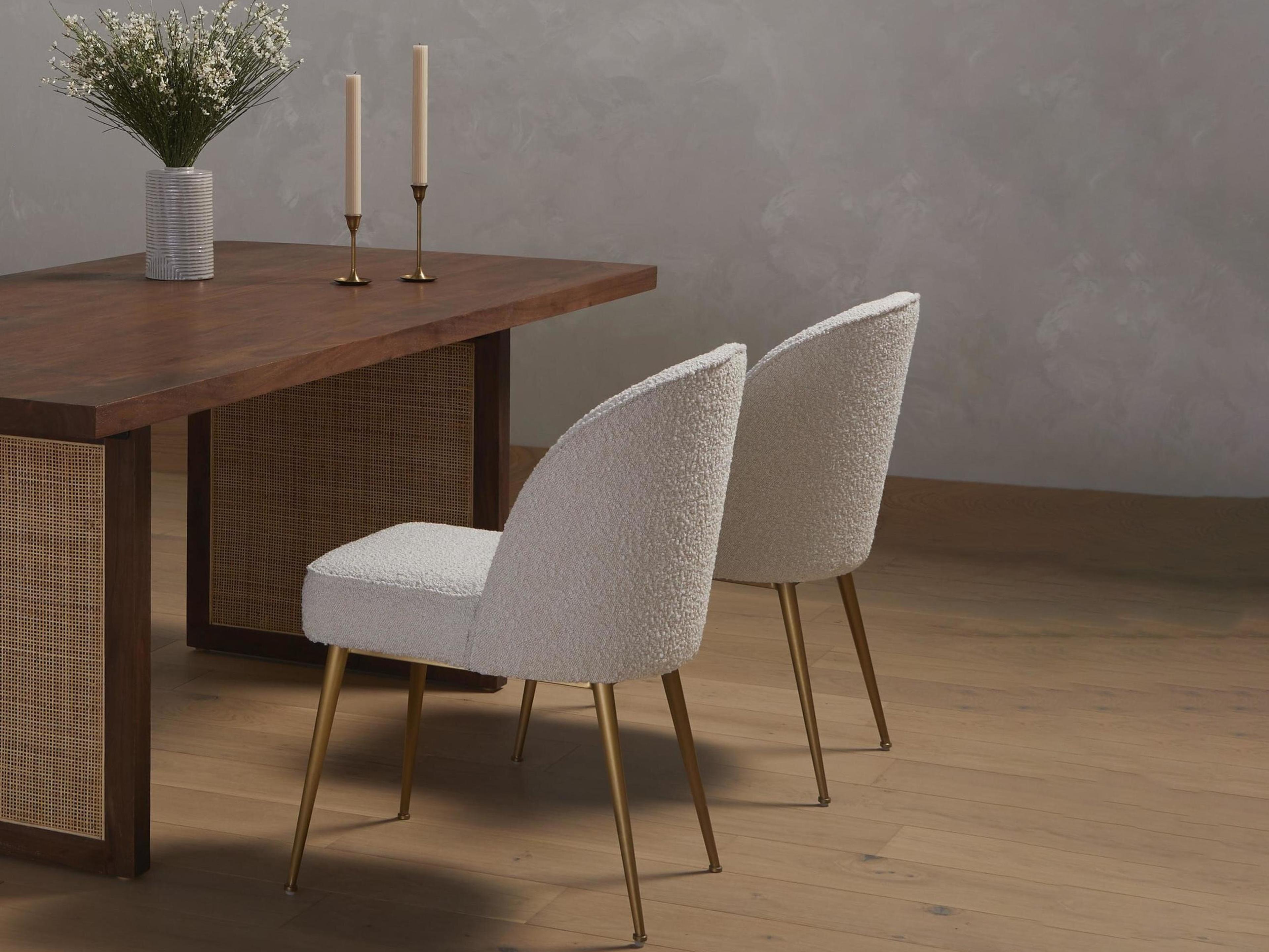 Four Hands Ashford Jolin Beige Upholstered Side Dining Chair