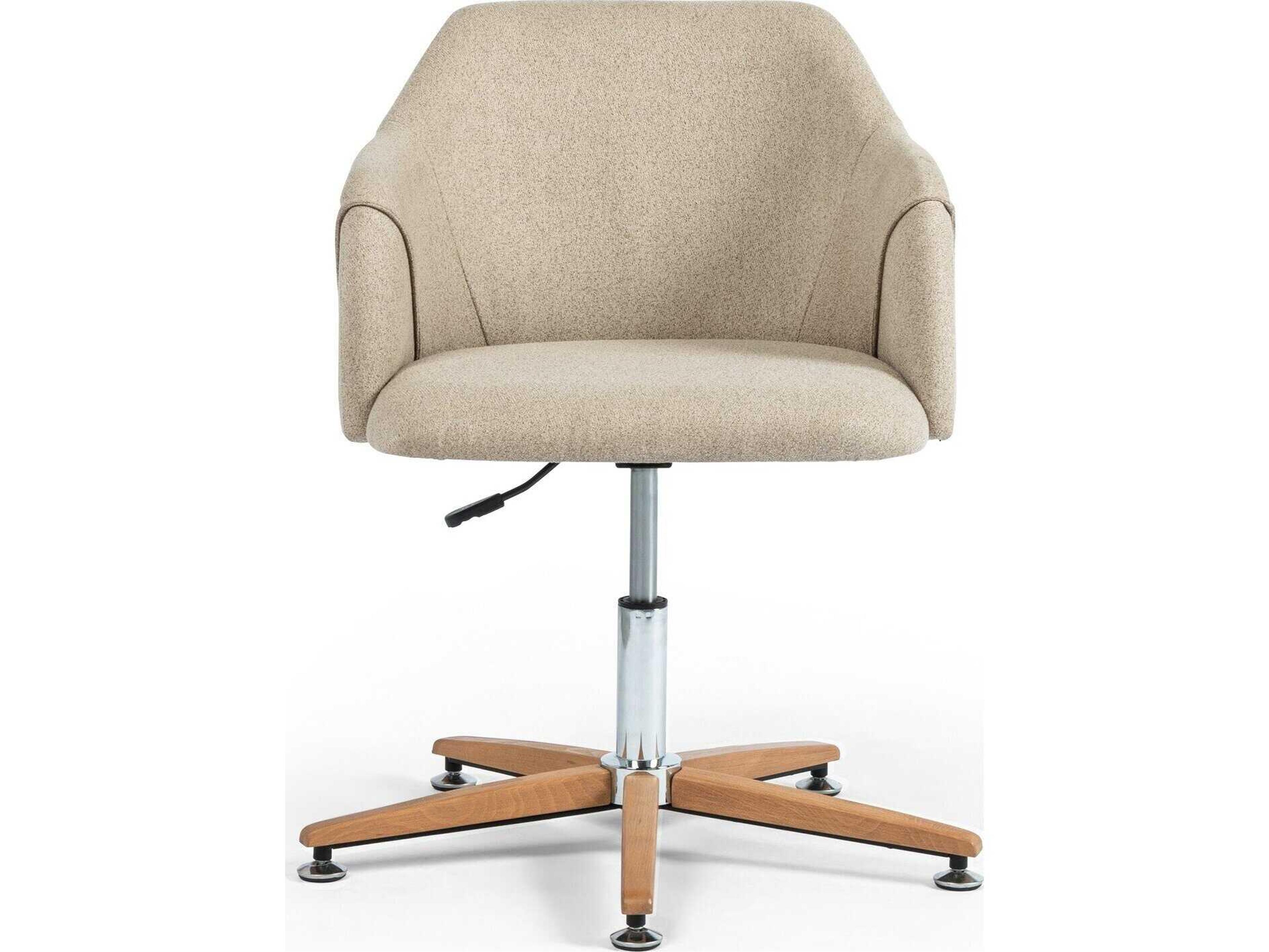 Four Hands Ashford Beige Upholstered Adjustable Computer Office Chair
