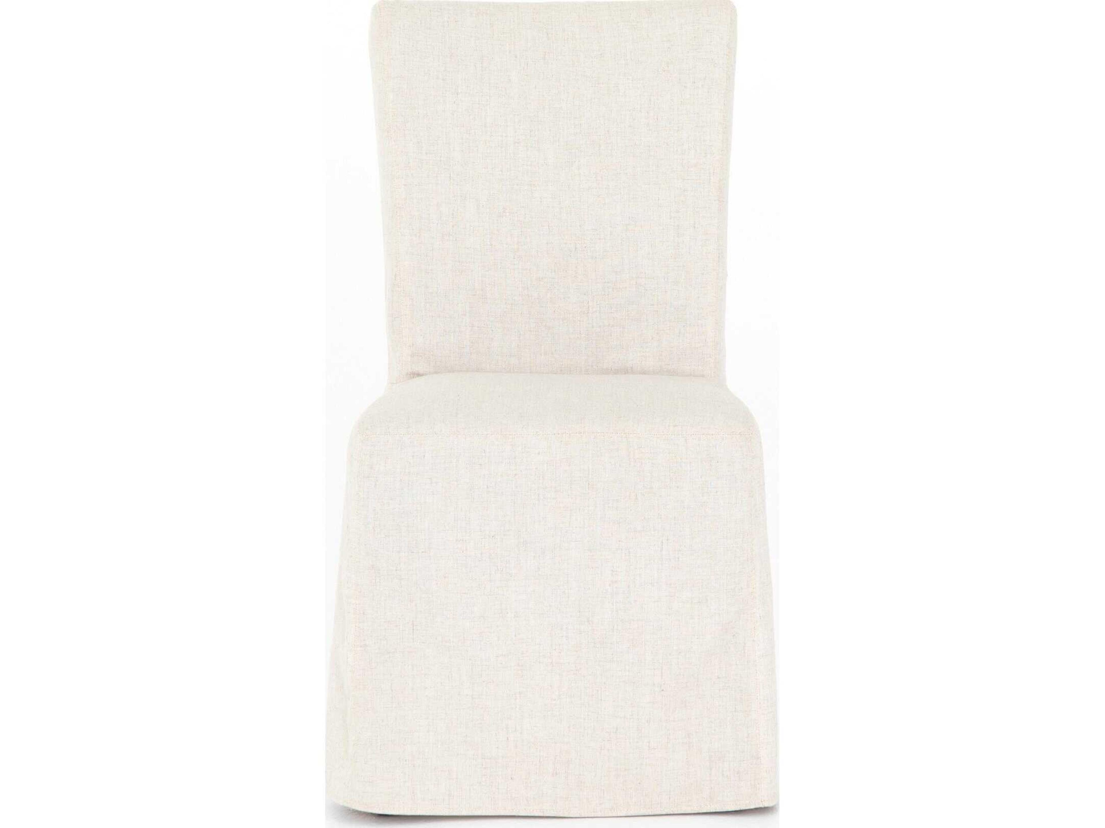 Four Hands Ashford Vista Birch Wood Beige Upholstered Side Dining Chair