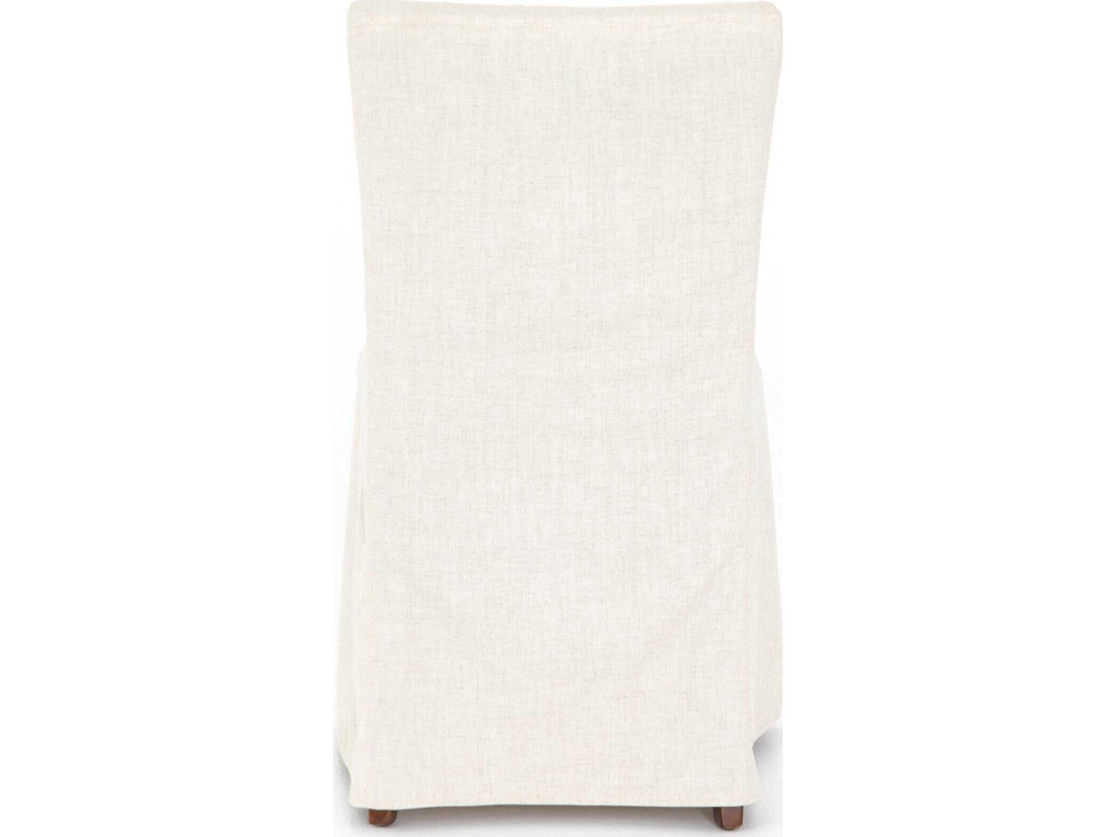 Four Hands Ashford Vista Birch Wood Beige Upholstered Side Dining Chair