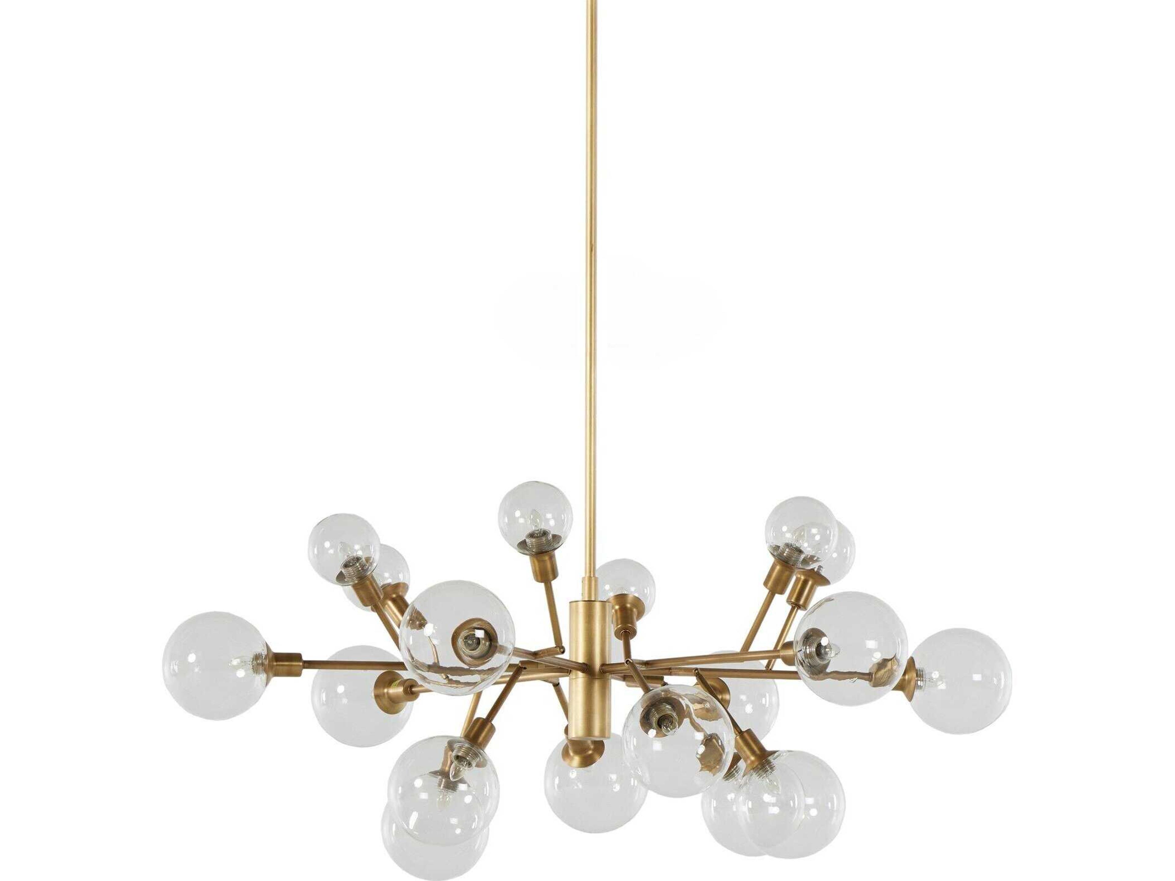 Carnegie Pellman Matte Brass Chandelier