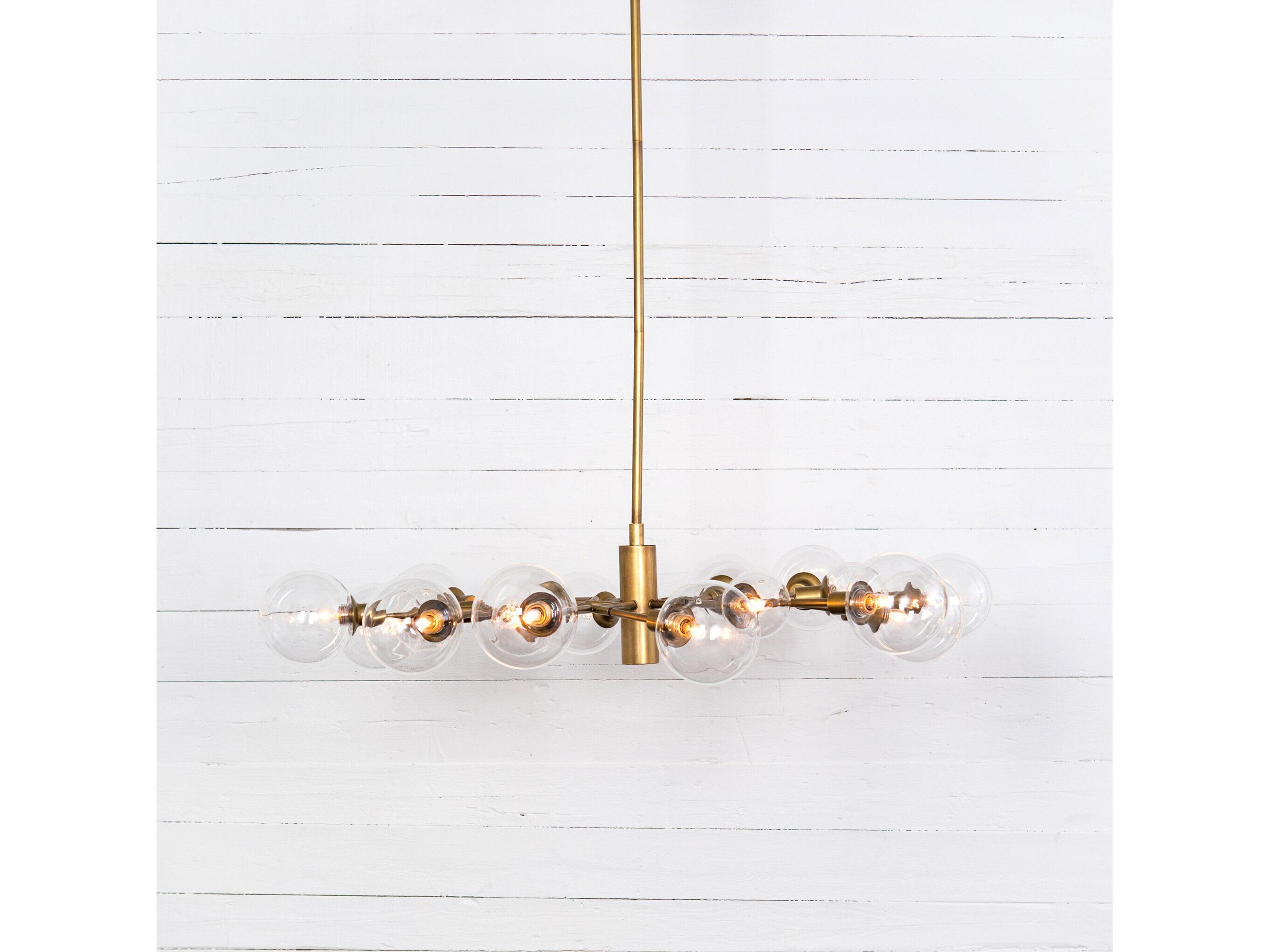 Four Hands Carnegie Pellman Matte Brass Chandelier