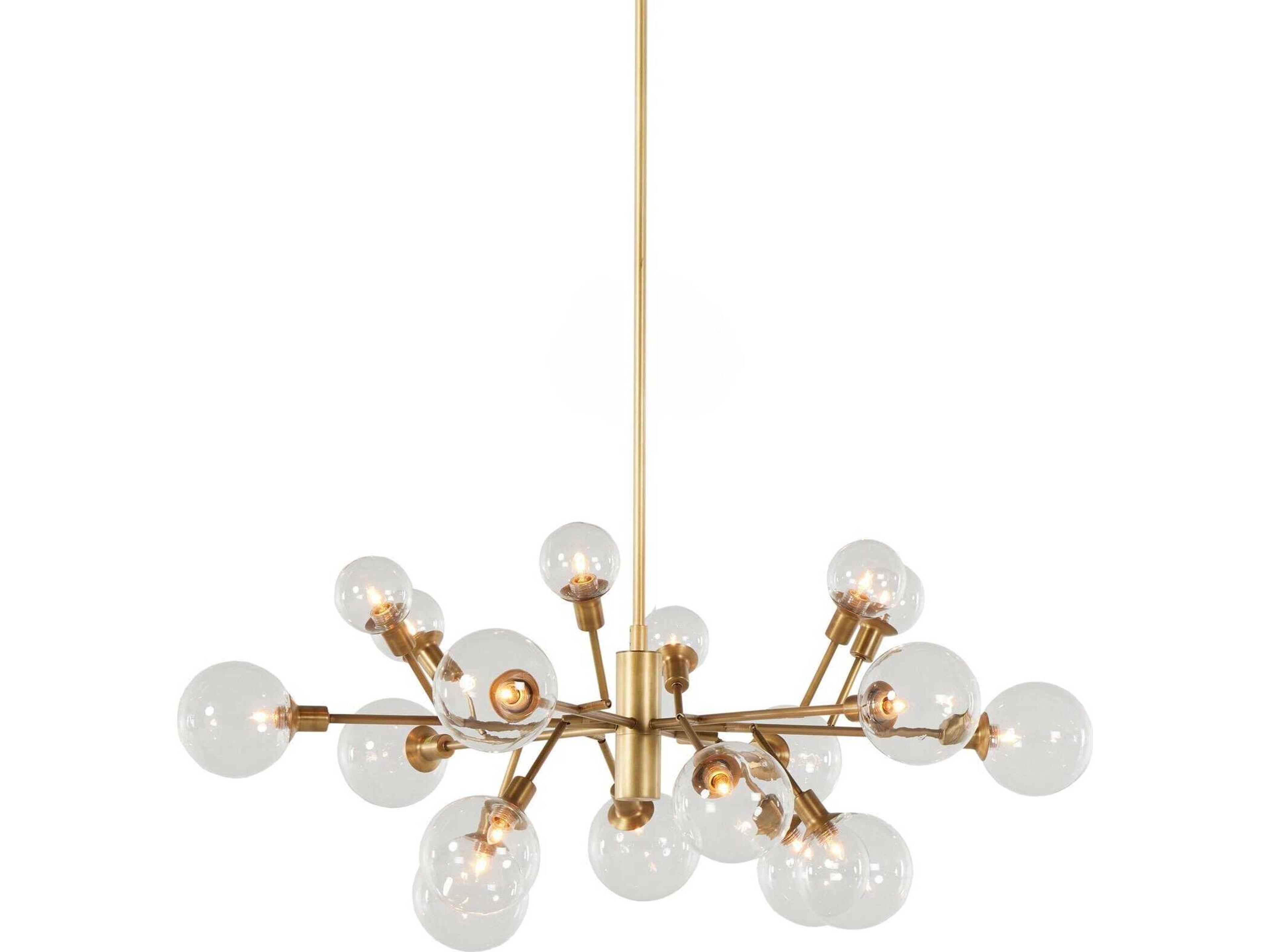 Four Hands Carnegie Pellman Matte Brass Chandelier